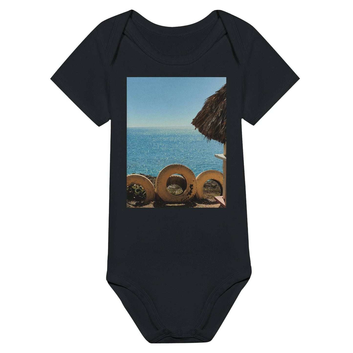 Beach and Tire Baby Body Suit Caribbean Soft Unisex Clothing For Toddlers - Pixio.Co