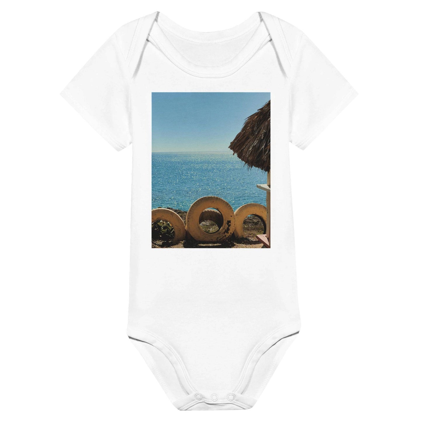 Beach and Tire Baby Body Suit Caribbean Soft Unisex Clothing For Toddlers - Pixio.Co