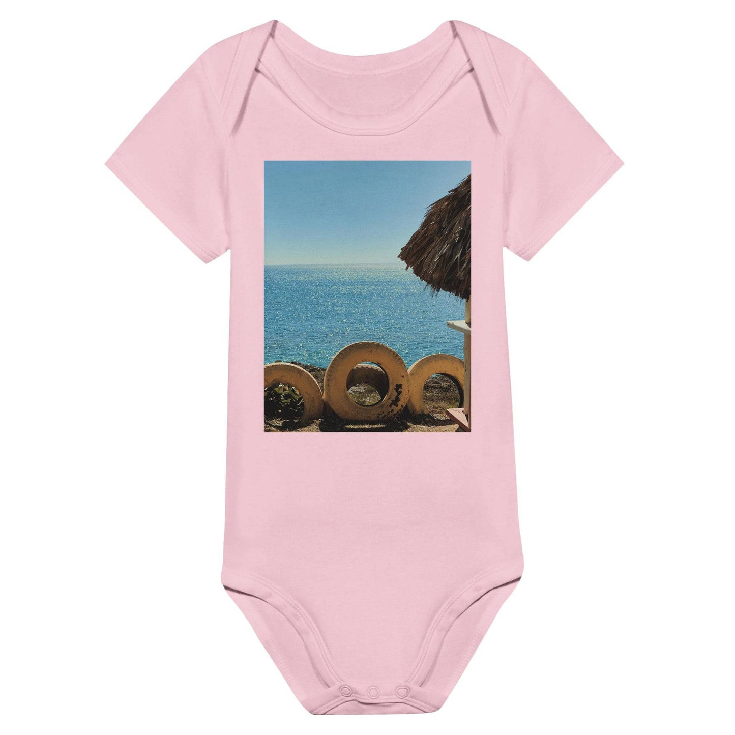Beach and Tire Baby Body Suit Caribbean Soft Unisex Clothing For Toddlers - Pixio.Co