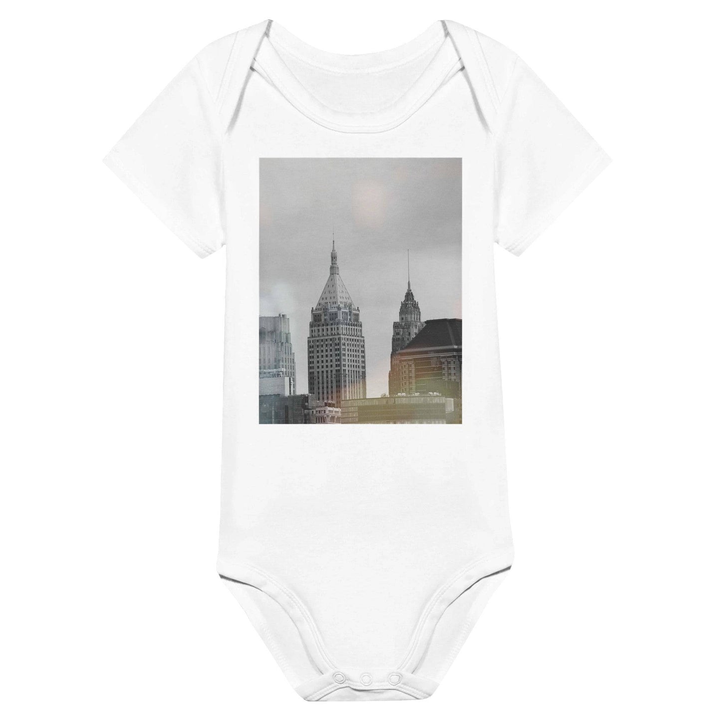 NYC Classic Black and White Baby Clothing Bodysuits New York City Unisex Cozy Toddler Pixio.Co - Pixio.Co