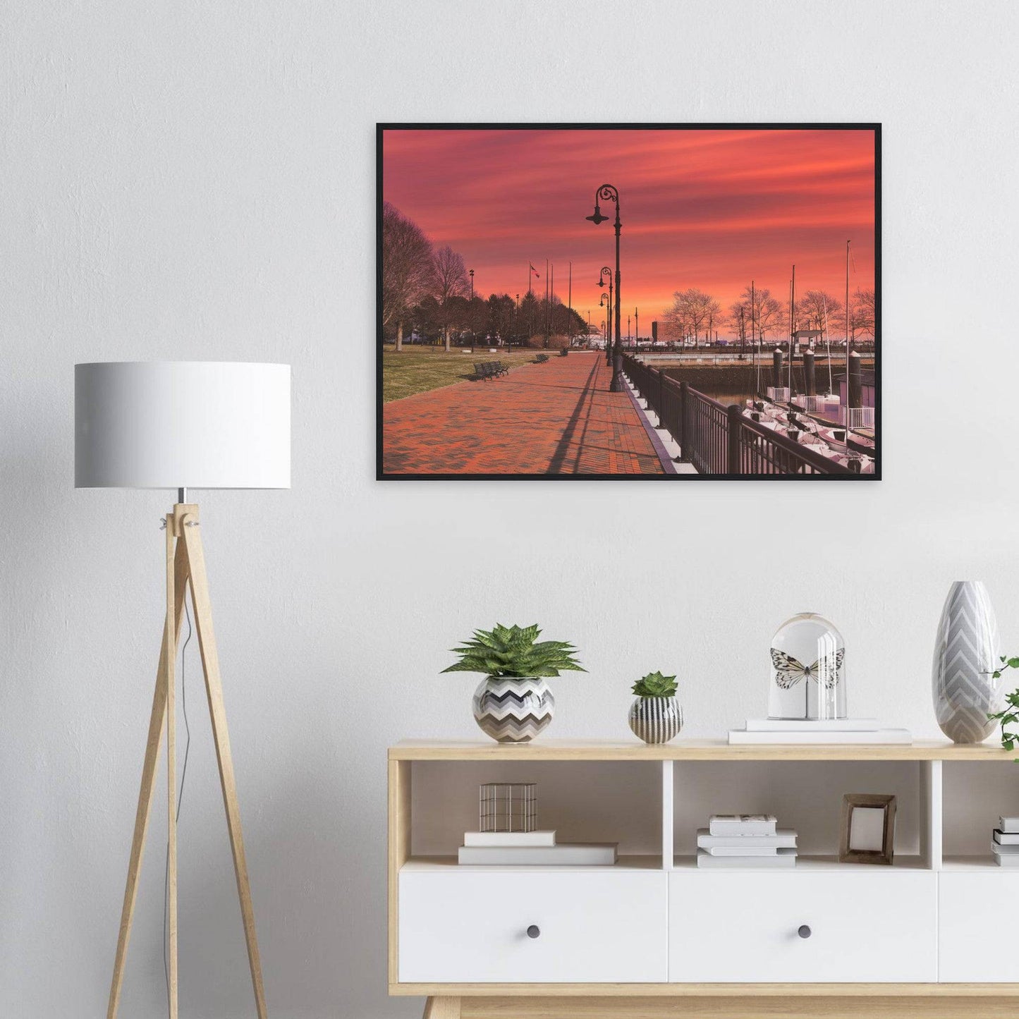 Scenic Park Tamarind Sky Matte Paper Wooden Frame New York City Wall Art Home Office Business Commercial Decor Pixio.Co - Pixio.Co