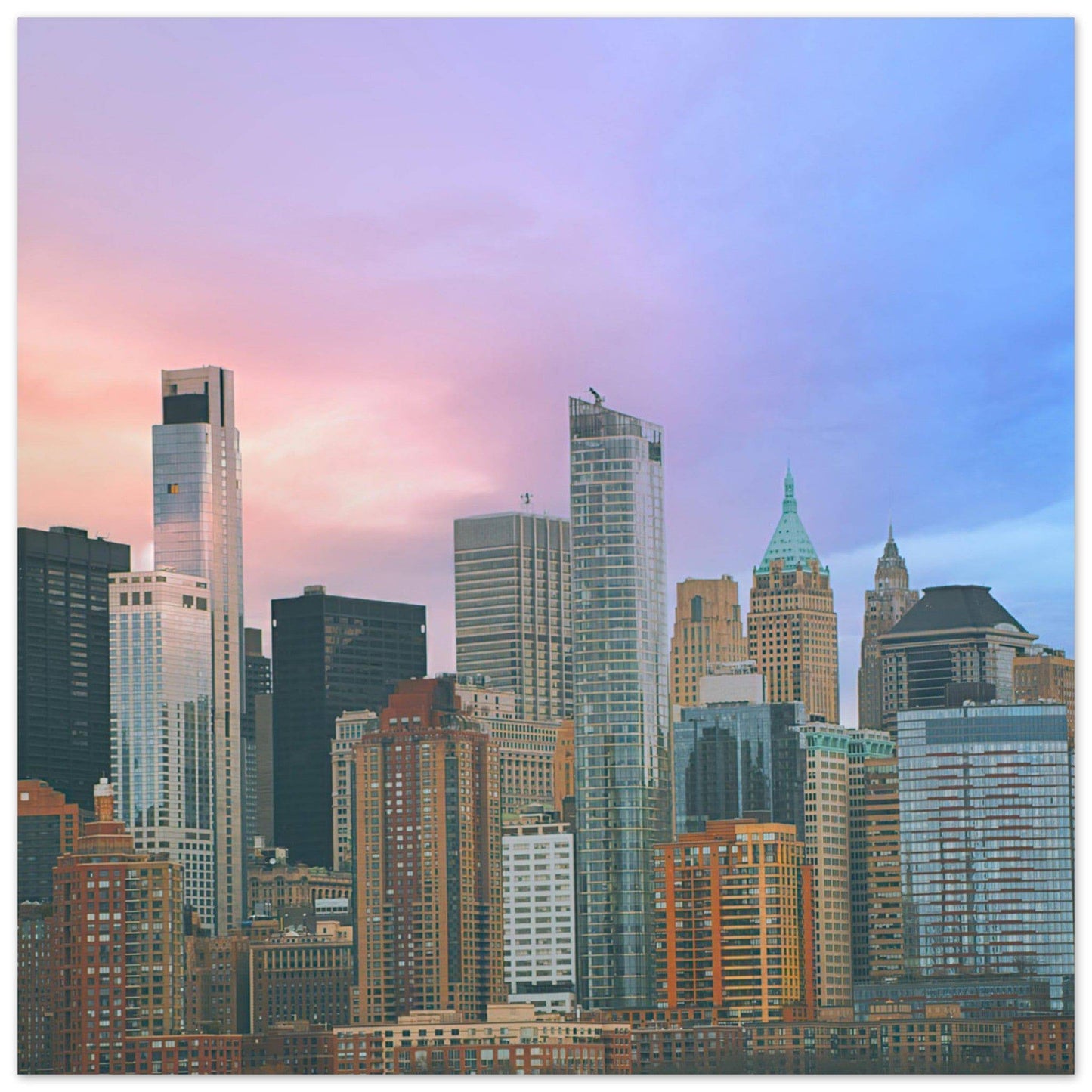 NYC Cotton Candy Classic Matte Paper Poster Wall Art Home Decor Pixio.Co - Pixio.Co