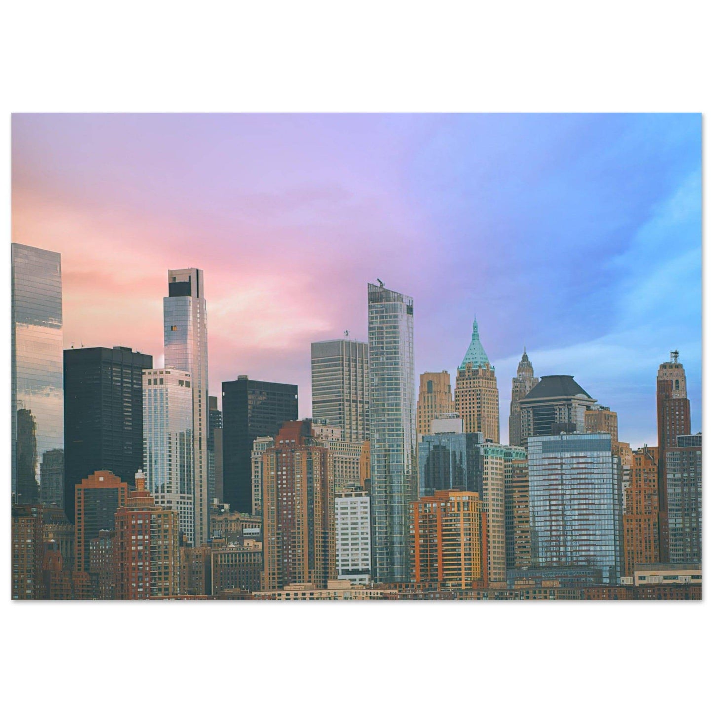 NYC Cotton Candy Classic Matte Paper Poster Wall Art Home Decor Pixio.Co - Pixio.Co