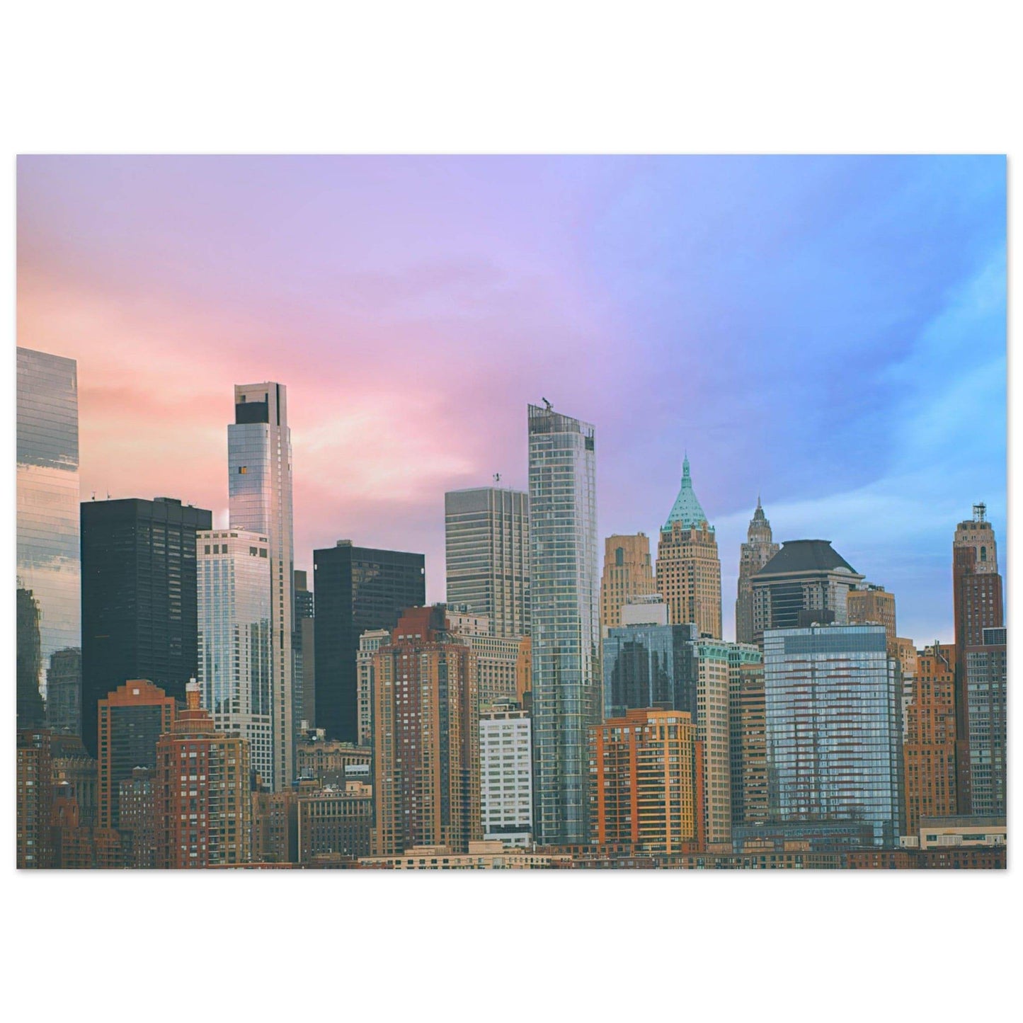 NYC Cotton Candy Classic Matte Paper Poster Wall Art Home Decor Pixio.Co - Pixio.Co