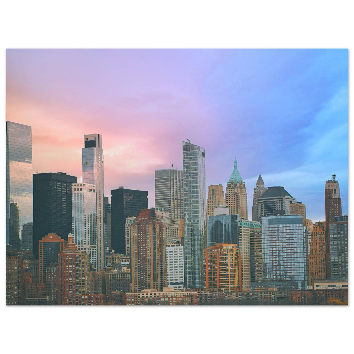 NYC Cotton Candy Classic Matte Paper Poster Wall Art Home Decor Pixio.Co - Pixio.Co