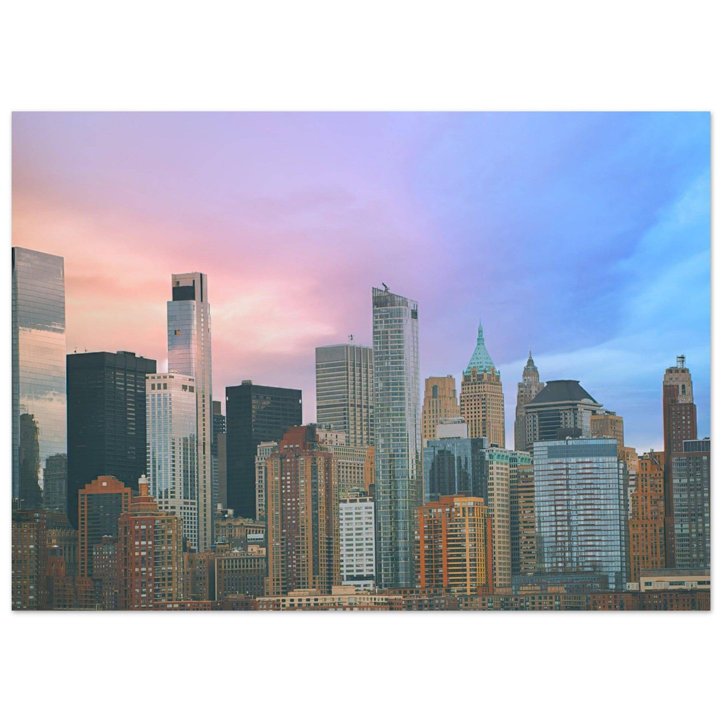 NYC Cotton Candy Classic Matte Paper Poster Wall Art Home Decor Pixio.Co - Pixio.Co