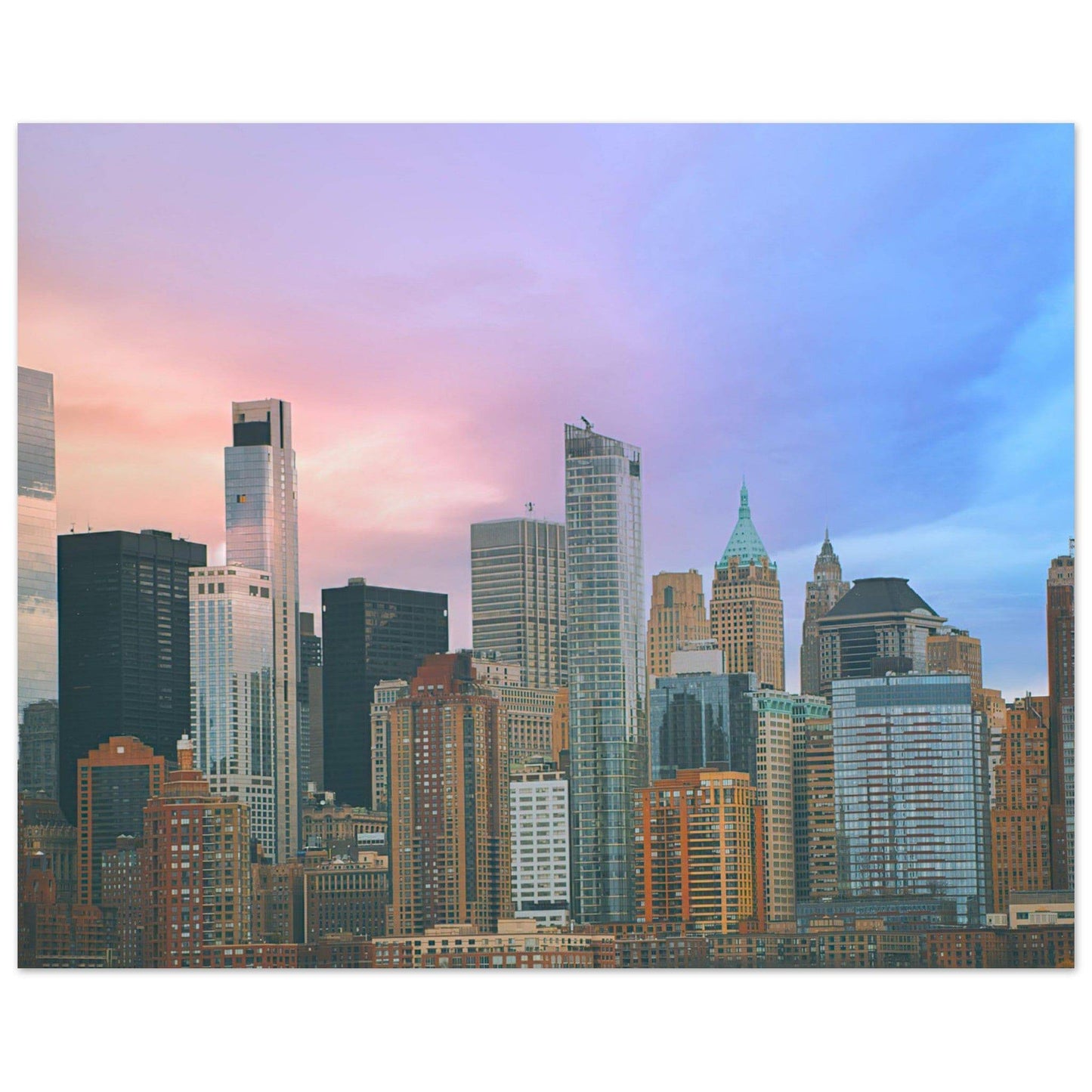 NYC Cotton Candy Classic Matte Paper Poster Wall Art Home Decor Pixio.Co - Pixio.Co