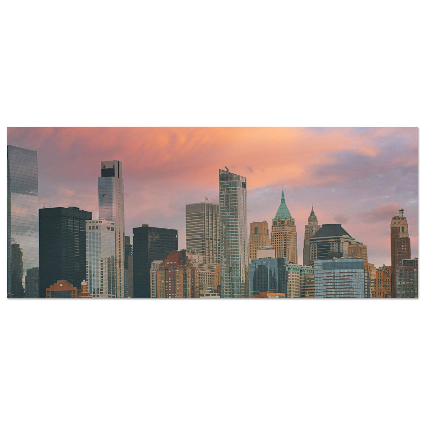 NYC Sunset Classic Matte Paper Poster New York City Wall Art Home Office Business Commercial Decor Pixio.Co - Pixio.Co