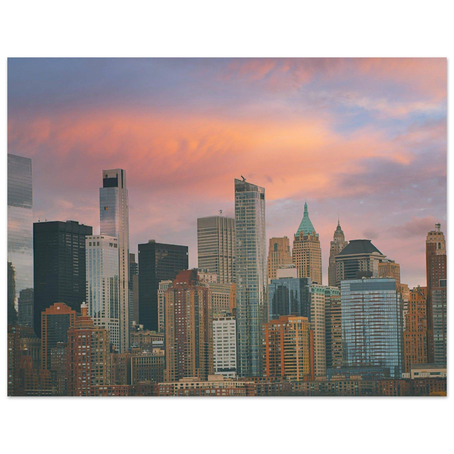 NYC Sunset Classic Matte Paper Poster New York City Wall Art Home Office Business Commercial Decor Pixio.Co - Pixio.Co