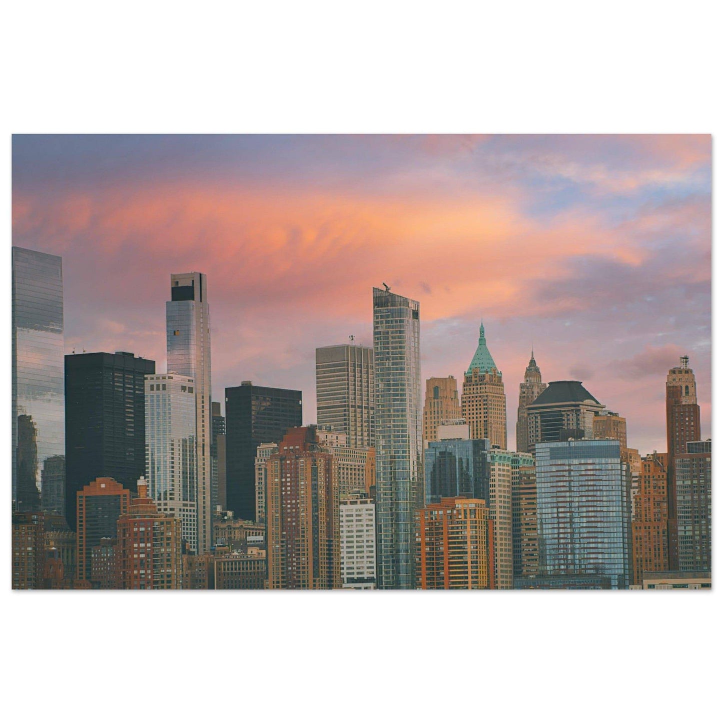 NYC Sunset Classic Matte Paper Poster New York City Wall Art Home Office Business Commercial Decor Pixio.Co - Pixio.Co