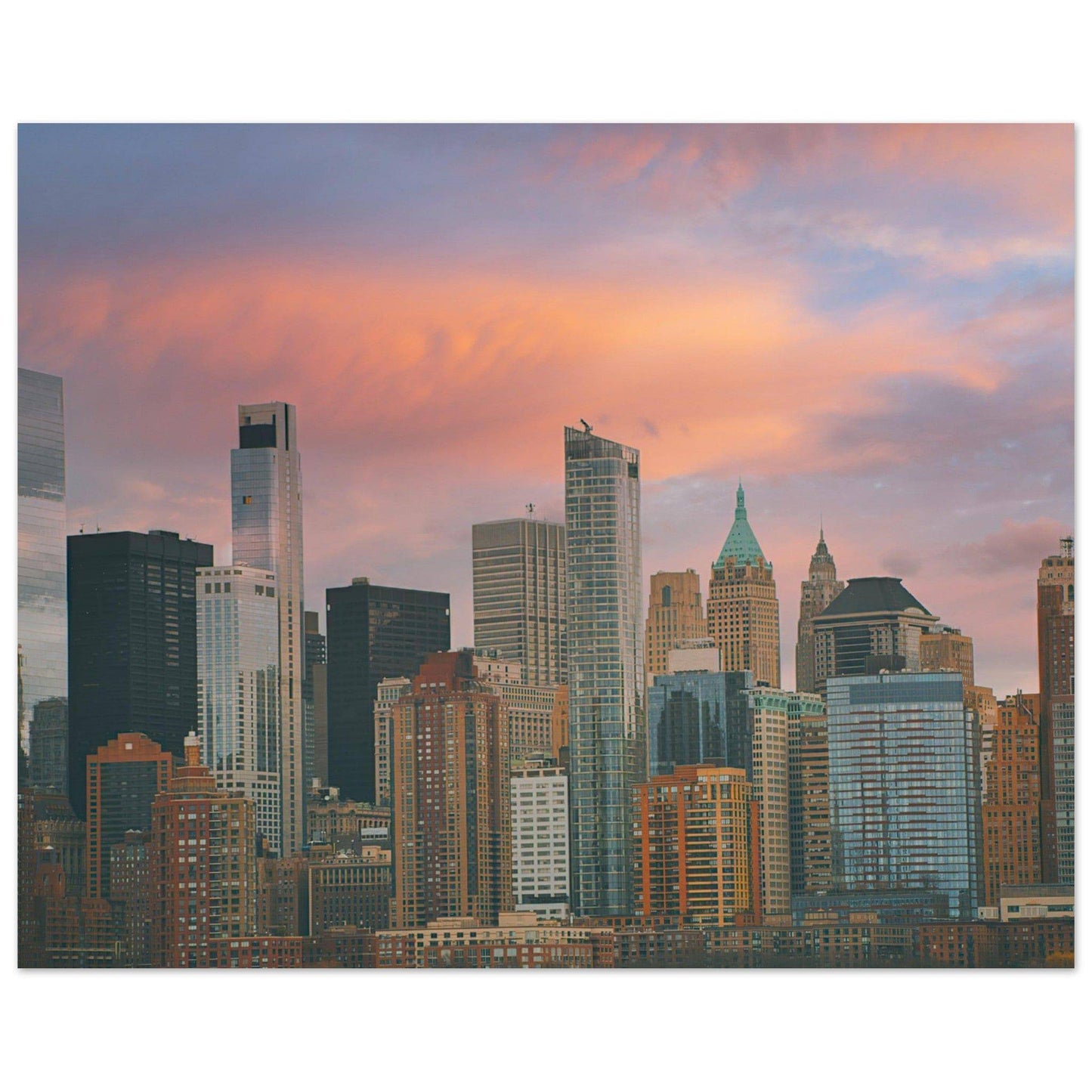 NYC Sunset Classic Matte Paper Poster New York City Wall Art Home Office Business Commercial Decor Pixio.Co - Pixio.Co