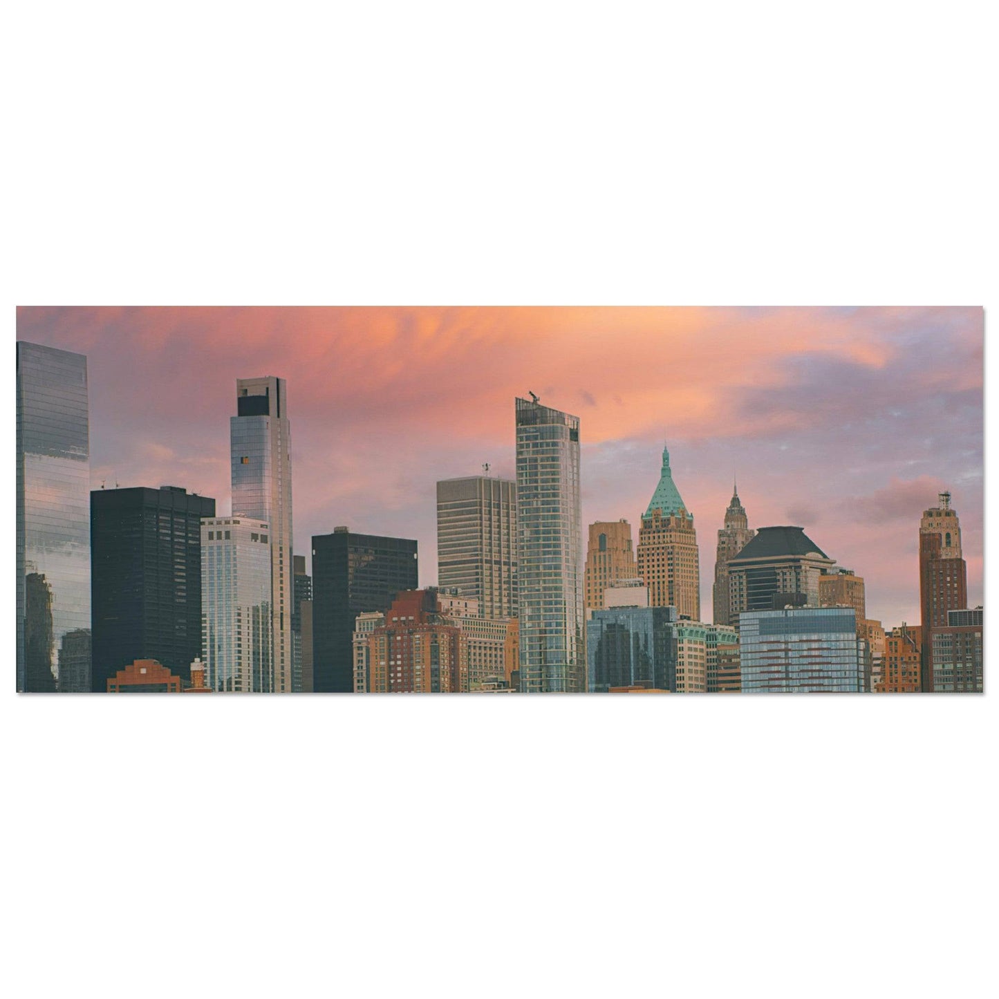 NYC Sunset Classic Matte Paper Poster New York City Wall Art Home Office Business Commercial Decor Pixio.Co - Pixio.Co