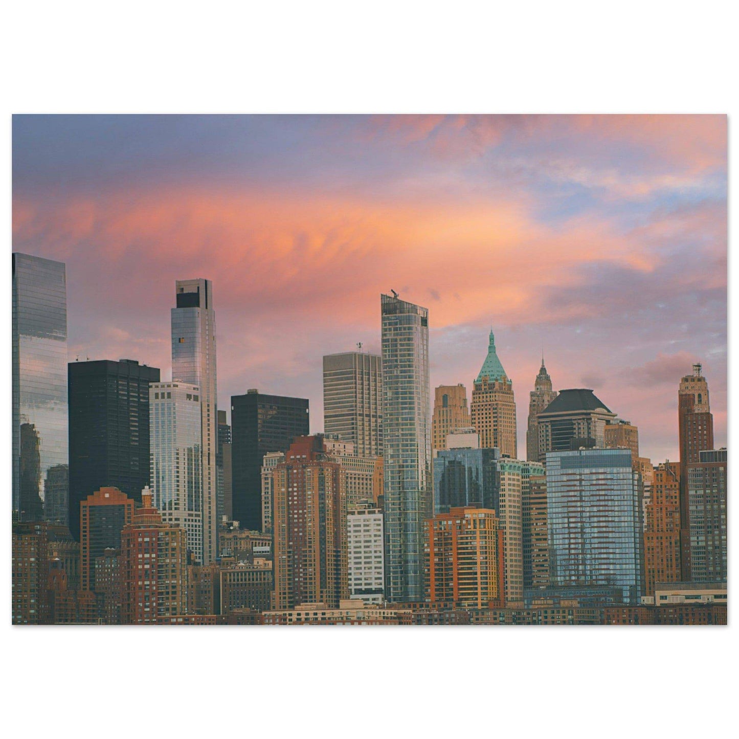 NYC Sunset Classic Matte Paper Poster New York City Wall Art Home Office Business Commercial Decor Pixio.Co - Pixio.Co