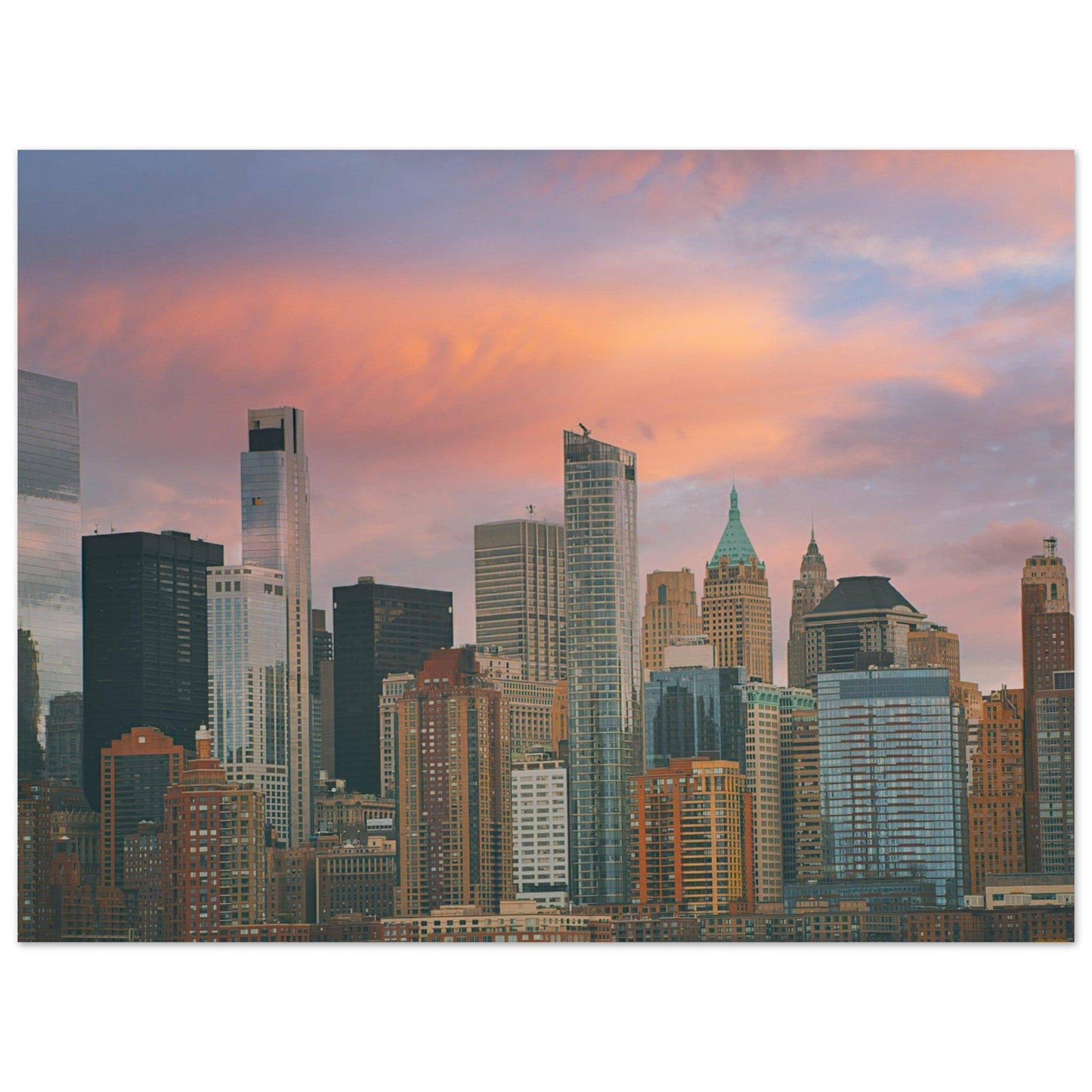 NYC Sunset Classic Matte Paper Poster New York City Wall Art Home Office Business Commercial Decor Pixio.Co - Pixio.Co
