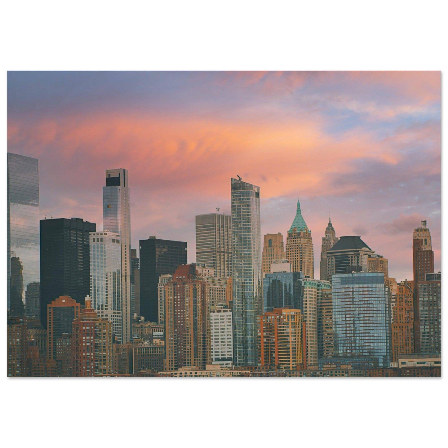 NYC Sunset Classic Matte Paper Poster New York City Wall Art Home Office Business Commercial Decor Pixio.Co - Pixio.Co