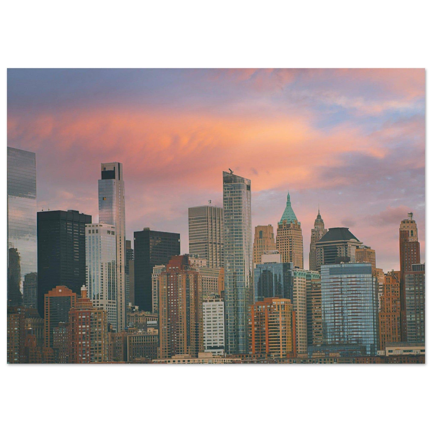 NYC Sunset Classic Matte Paper Poster New York City Wall Art Home Office Business Commercial Decor Pixio.Co - Pixio.Co