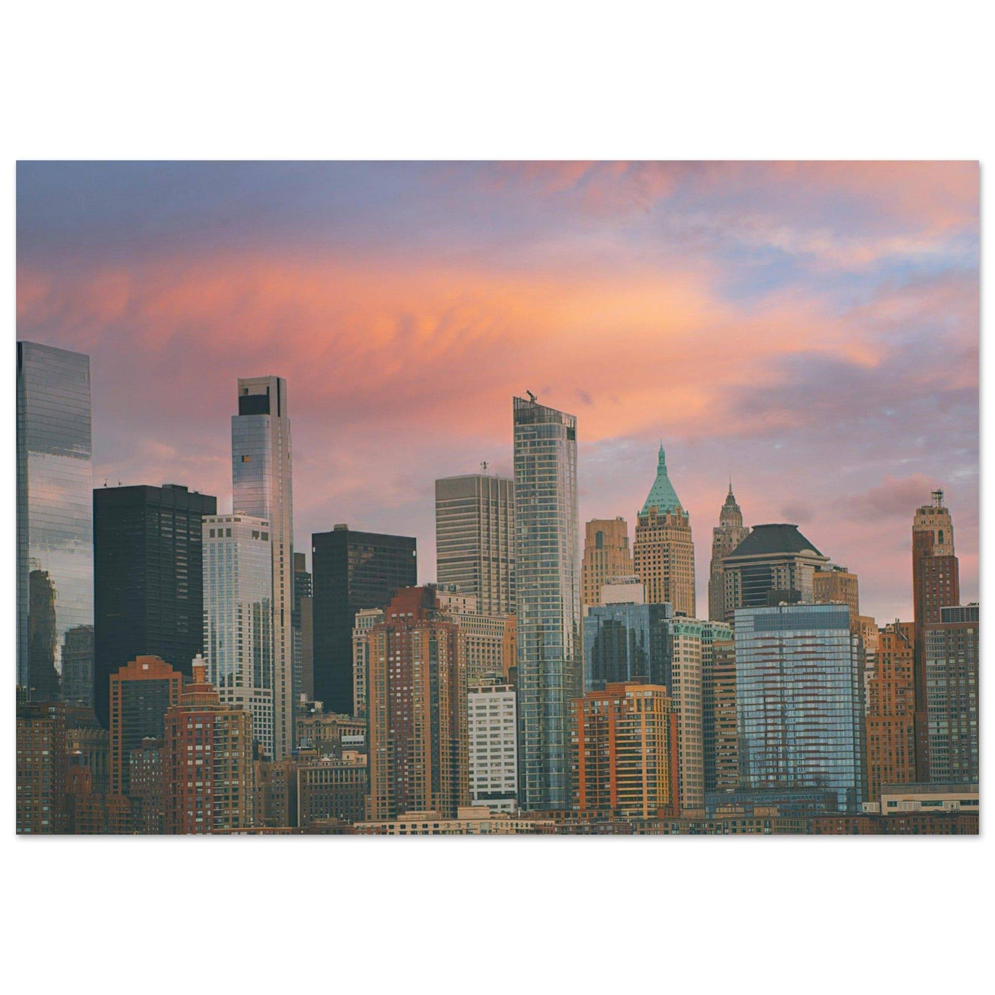 NYC Sunset Classic Matte Paper Poster New York City Wall Art Home Office Business Commercial Decor Pixio.Co - Pixio.Co