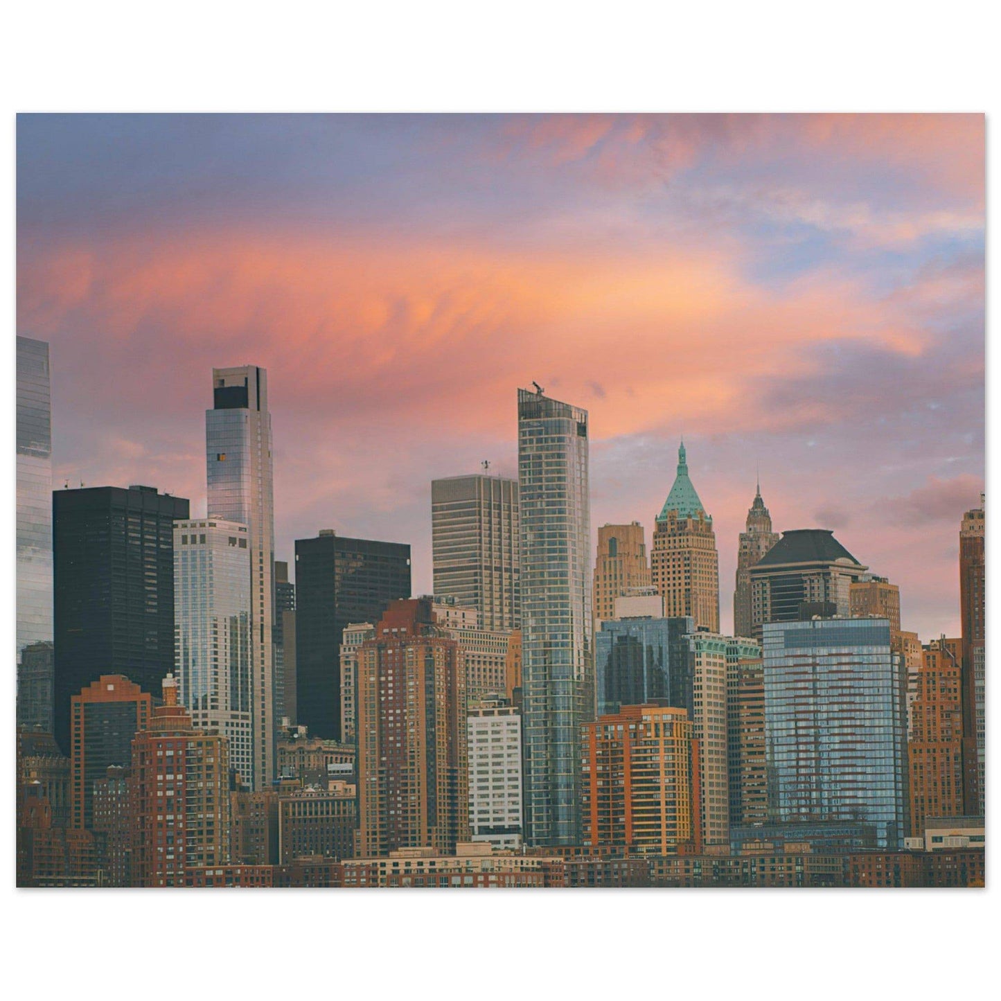 NYC Sunset Classic Matte Paper Poster New York City Wall Art Home Office Business Commercial Decor Pixio.Co - Pixio.Co