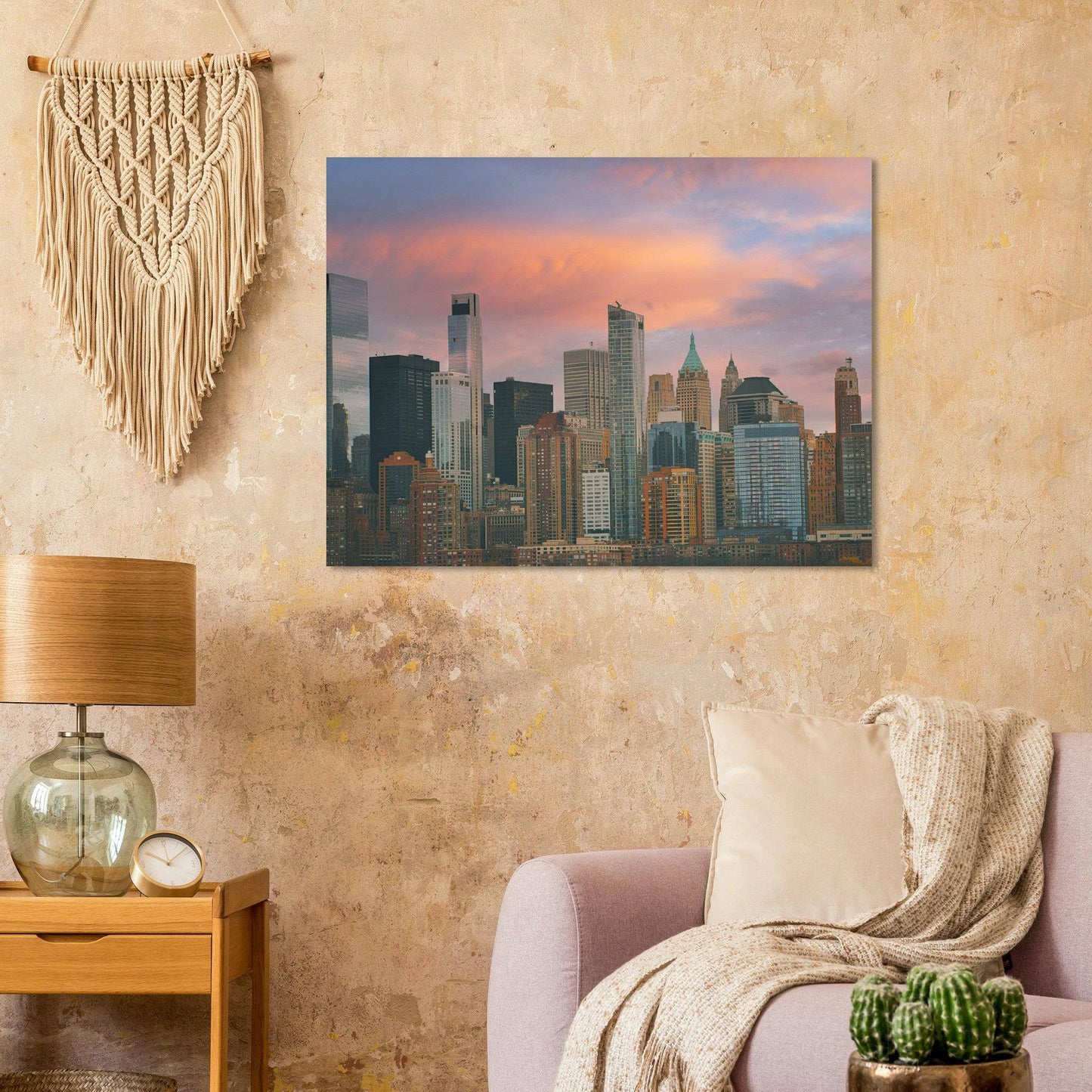 NYC Sunset Classic Matte Paper Poster New York City Wall Art Home Office Business Commercial Decor Pixio.Co - Pixio.Co