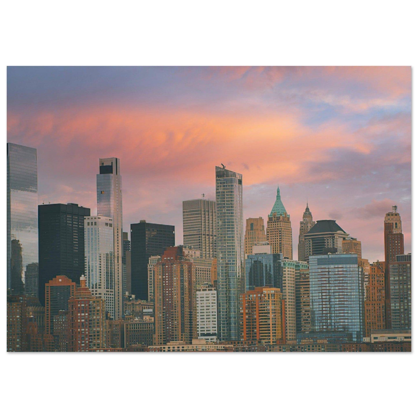 NYC Sunset Classic Matte Paper Poster New York City Wall Art Home Office Business Commercial Decor Pixio.Co - Pixio.Co