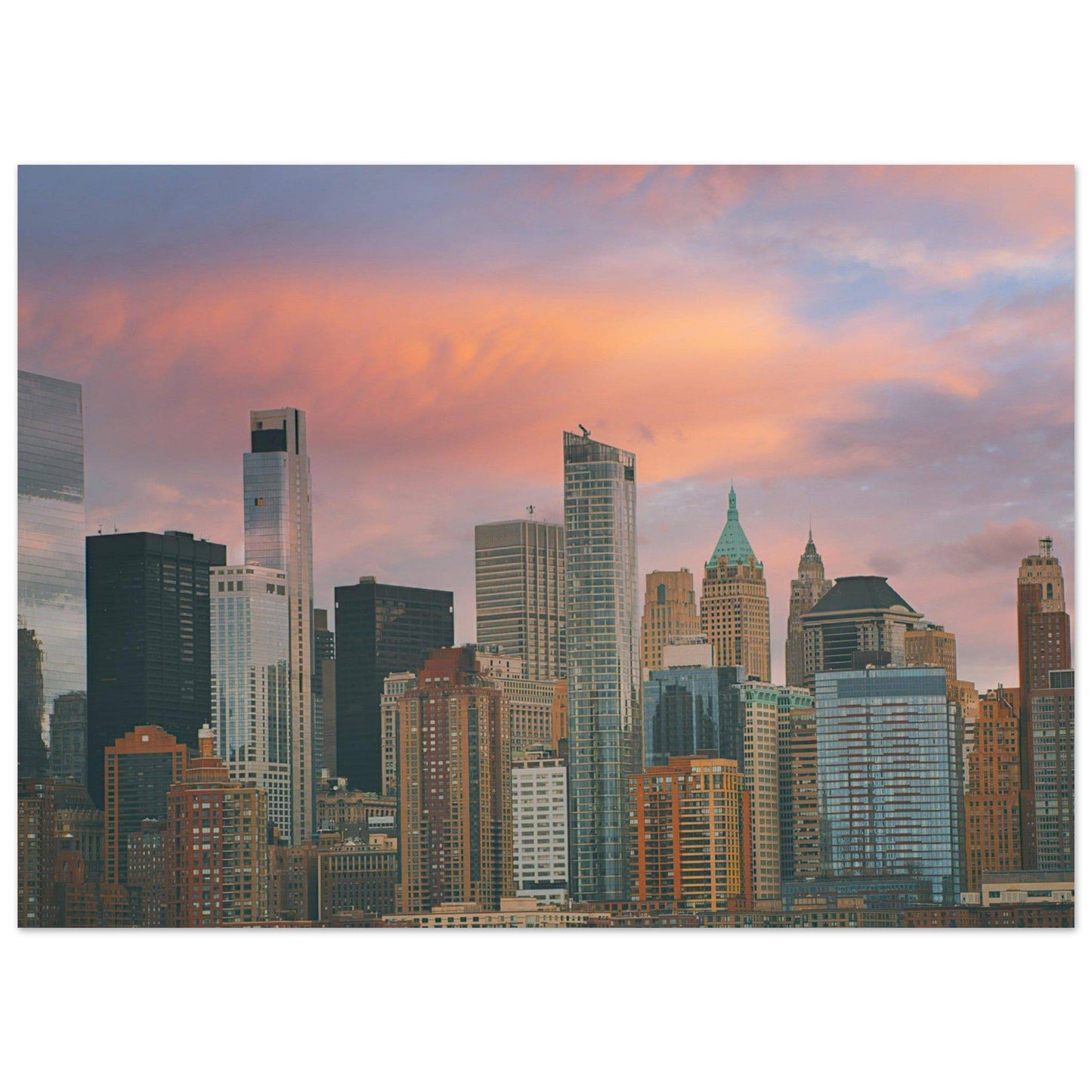 NYC Sunset Classic Matte Paper Poster New York City Wall Art Home Office Business Commercial Decor Pixio.Co - Pixio.Co