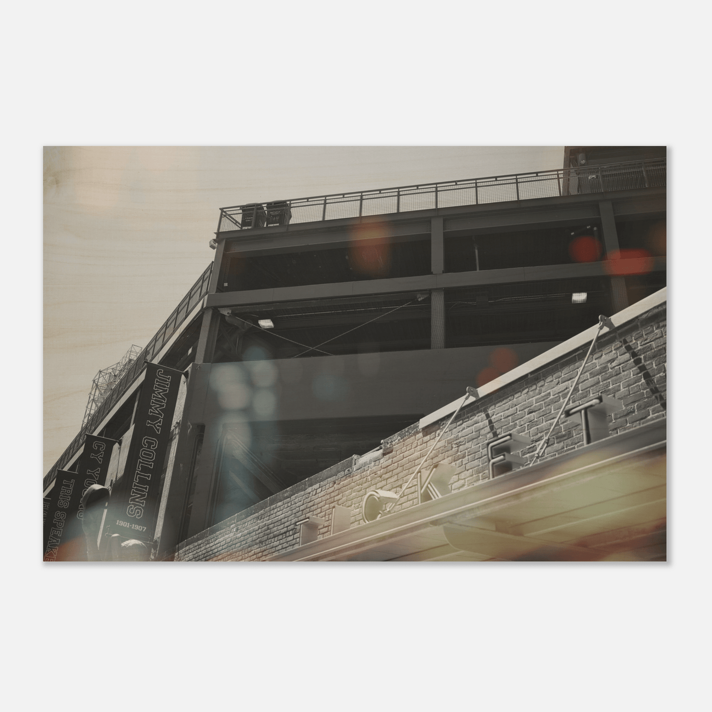 Fenway Tickets Black and White Wood Print Boston Massachusetts Wall Art Home Office Business Commercial Decor Pixio.Co - Pixio.Co