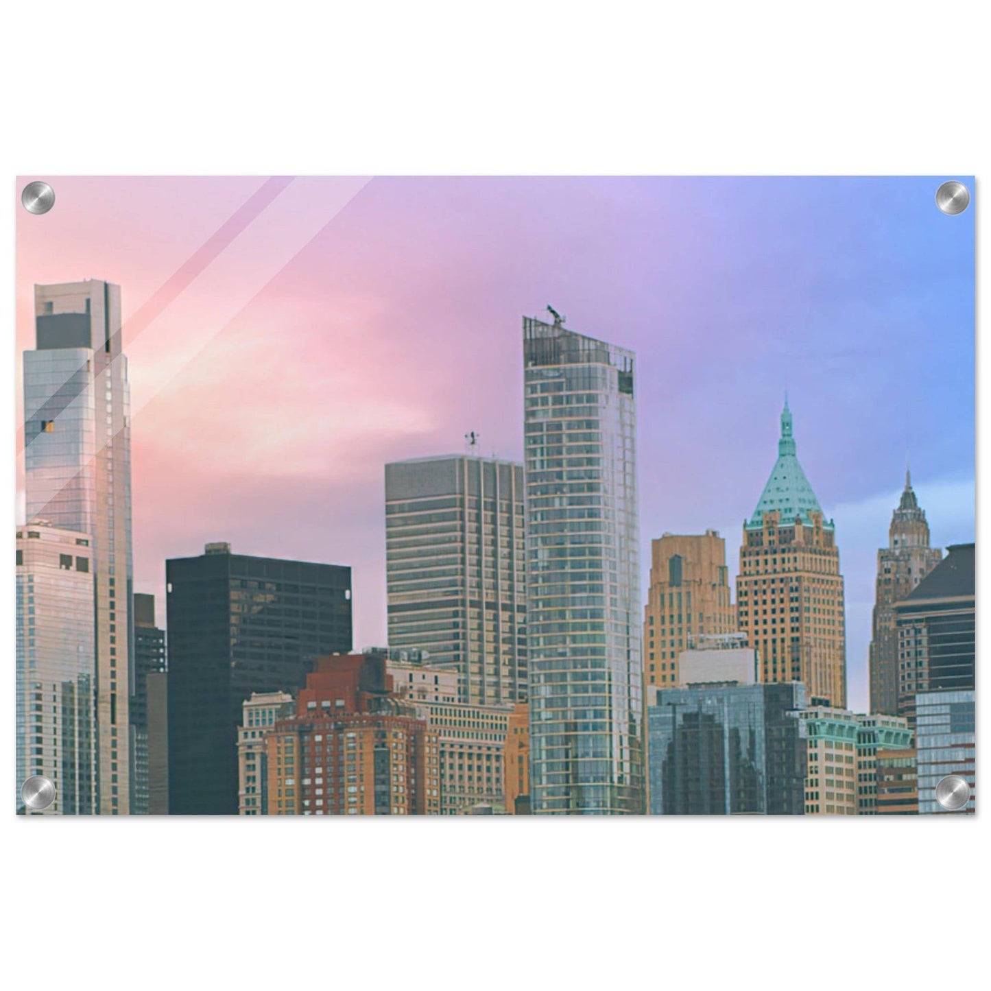 NYC Cotton Candy Wall art - Pixio.Co