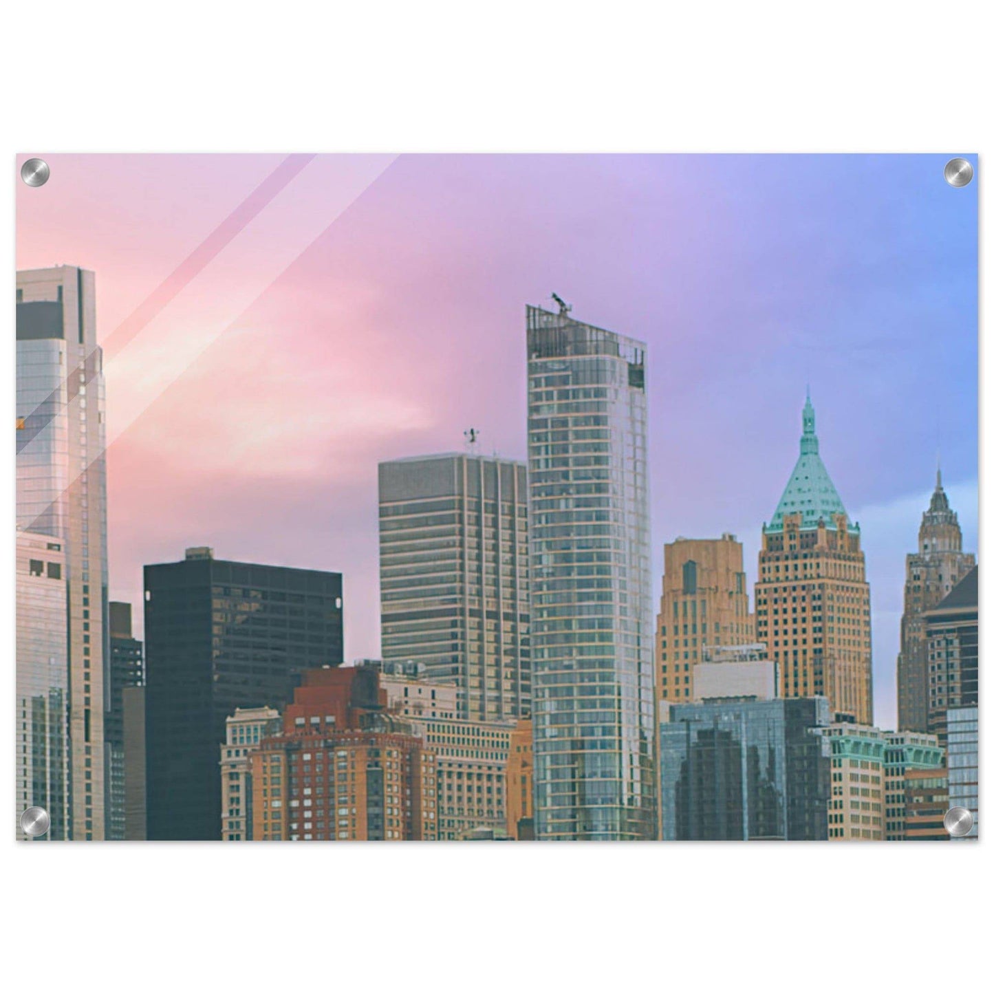 NYC Cotton Candy Wall art - Pixio.Co