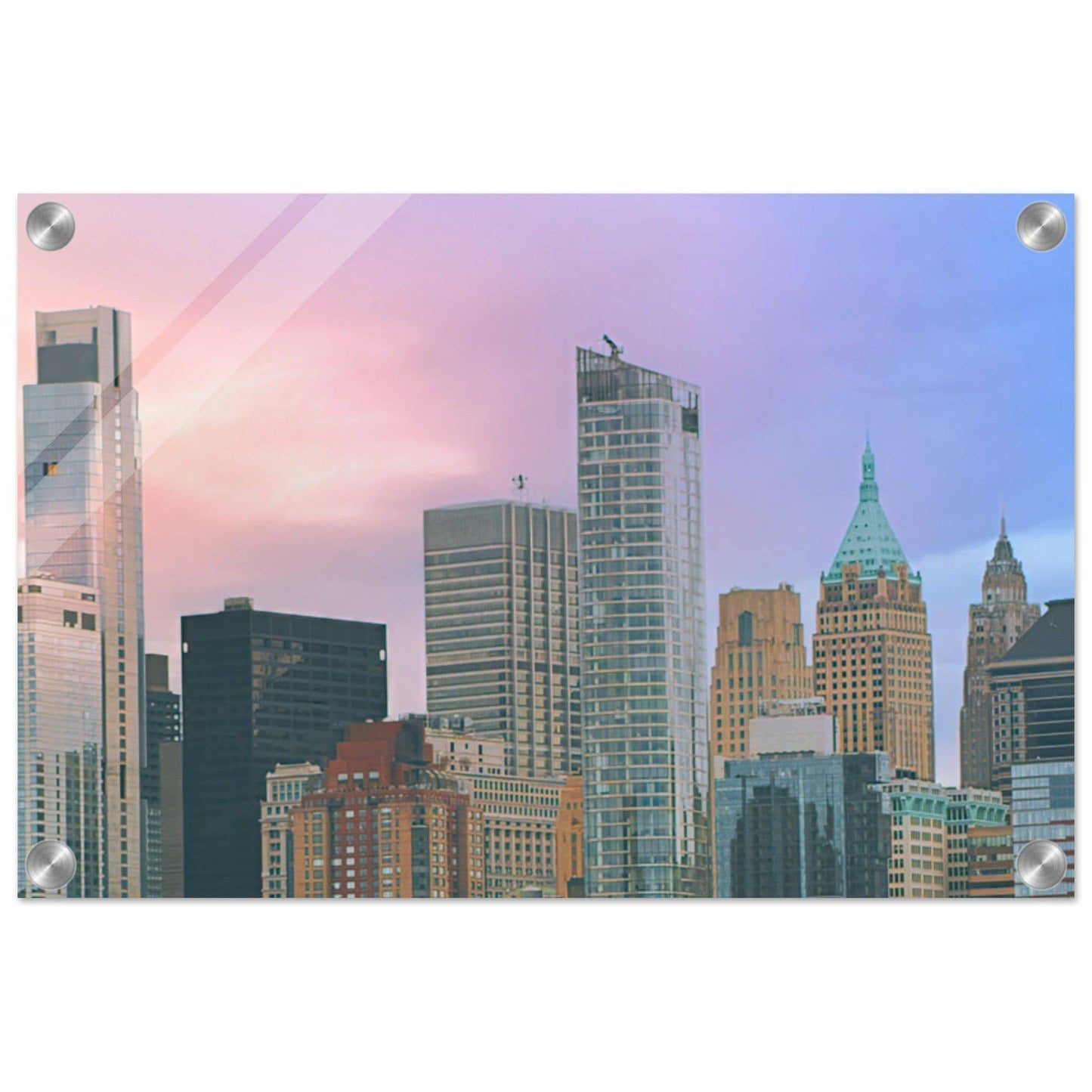 NYC Cotton Candy Wall art - Pixio.Co