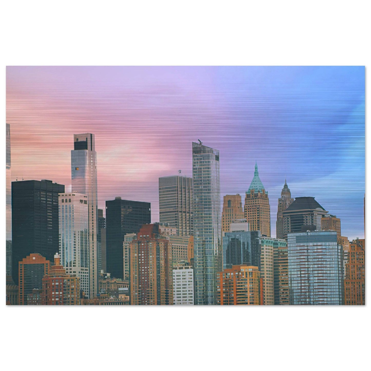 NYC Cotton Candy Wall art - Pixio.Co