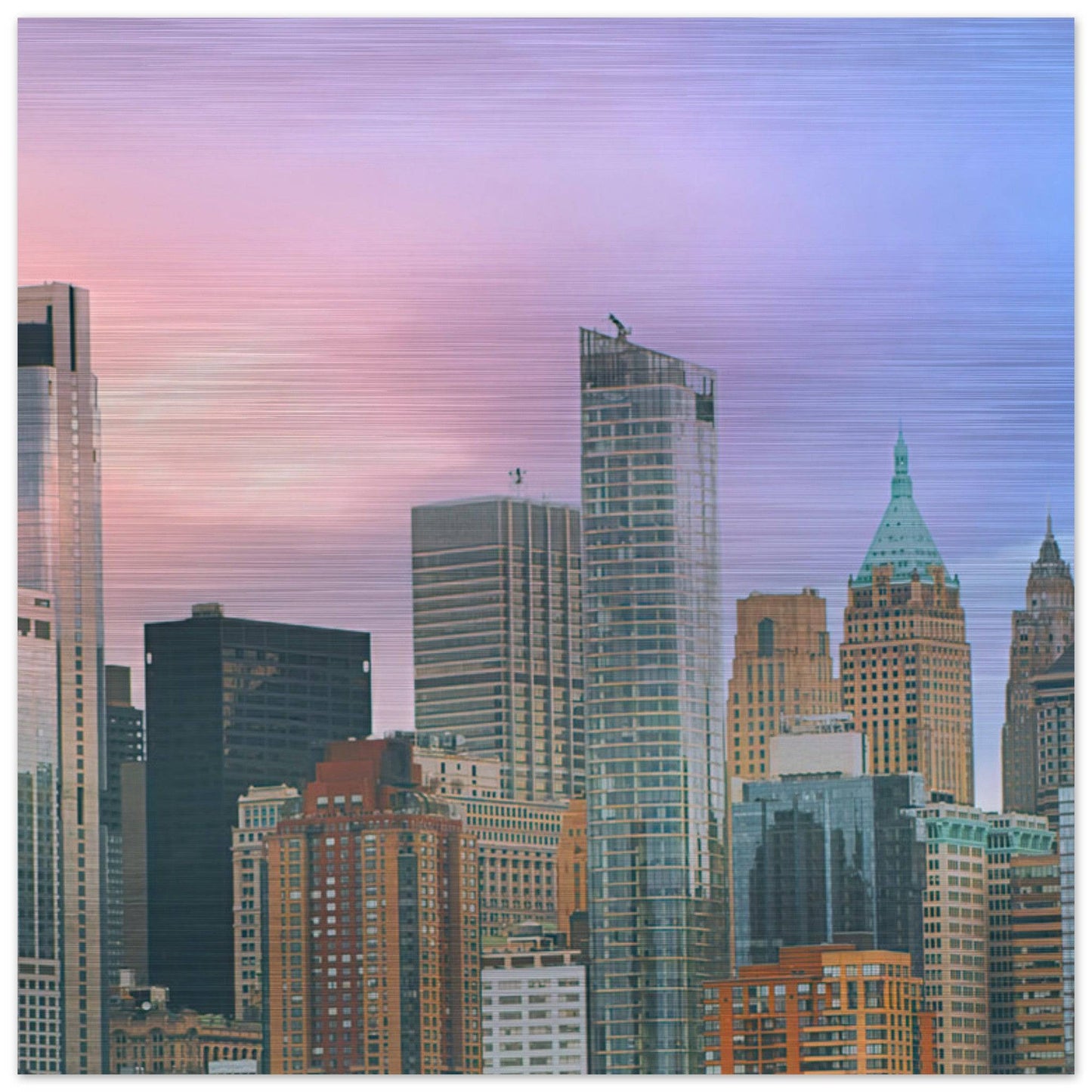 NYC Cotton Candy Wall art - Pixio.Co