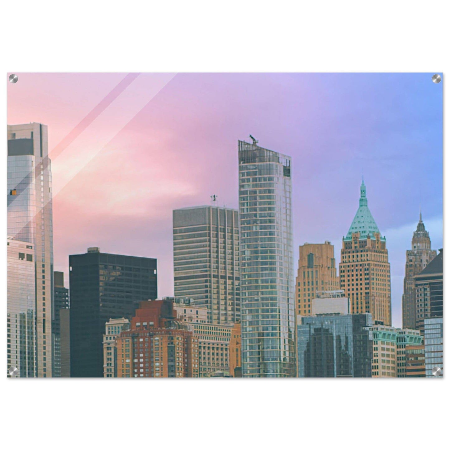 NYC Cotton Candy Wall art - Pixio.Co