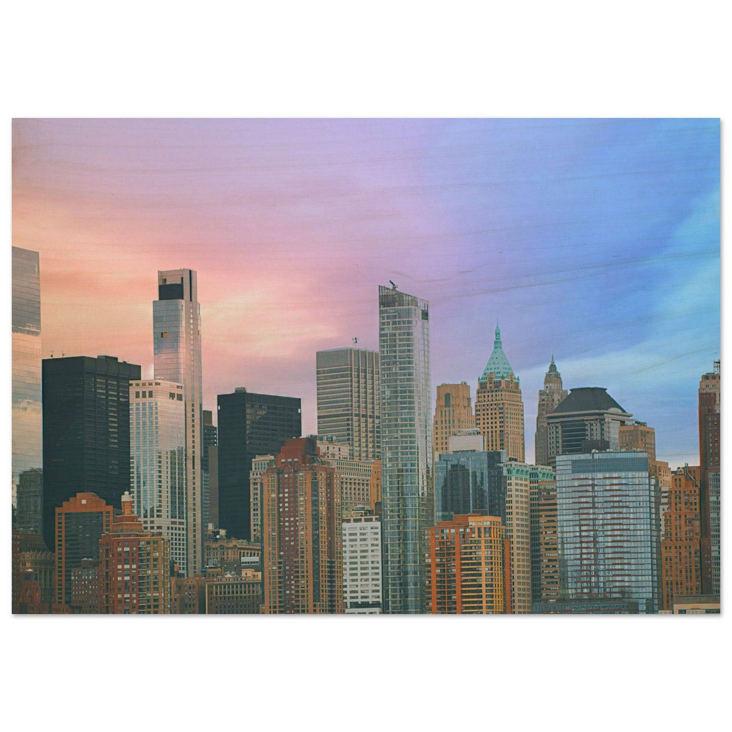 NYC Cotton Candy Wall art - Pixio.Co