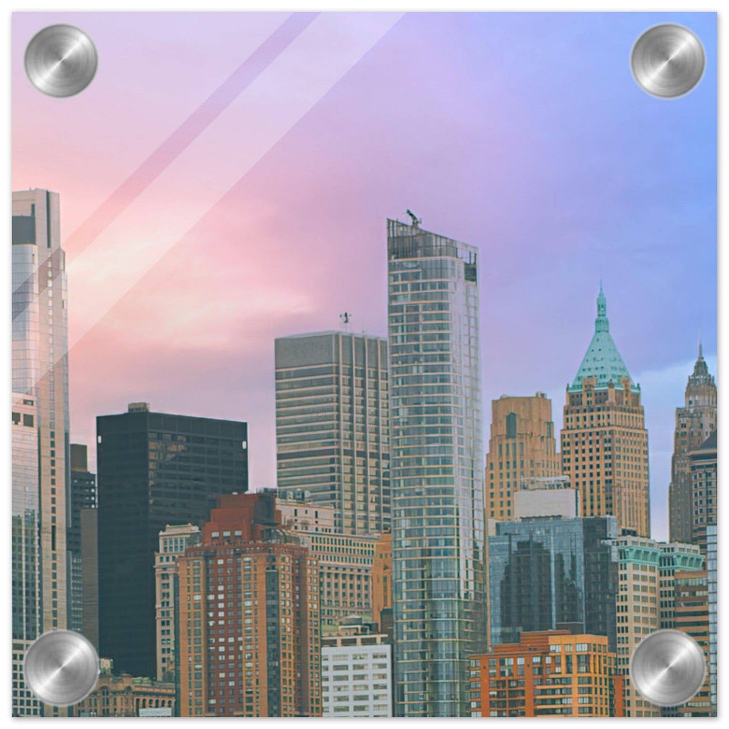 NYC Cotton Candy Wall art - Pixio.Co