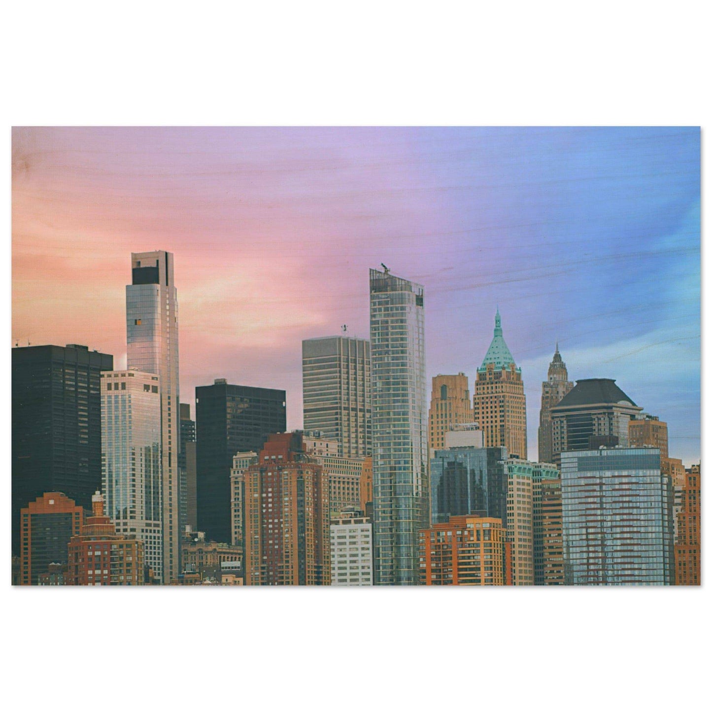 NYC Cotton Candy Wall art - Pixio.Co