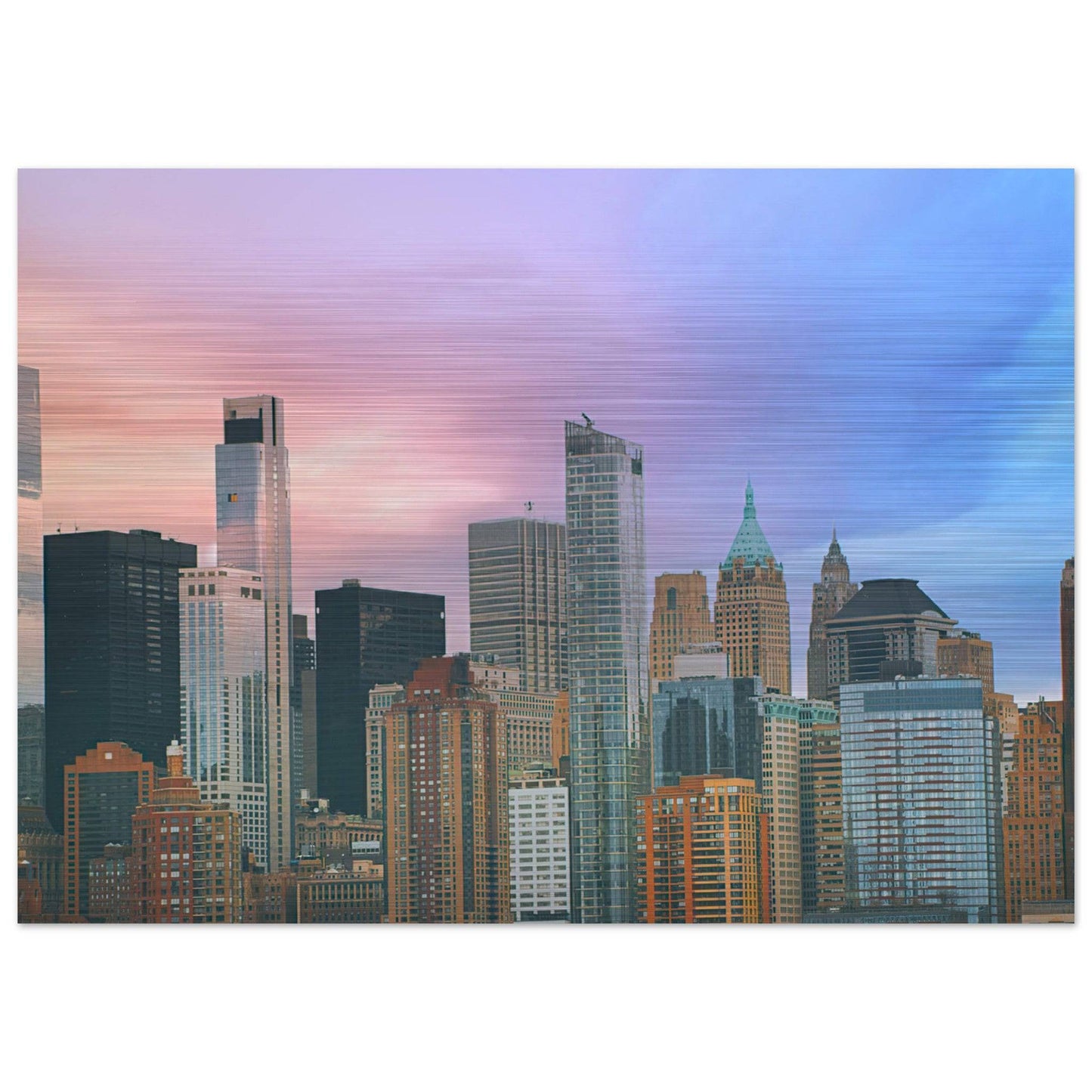 NYC Cotton Candy Wall art - Pixio.Co