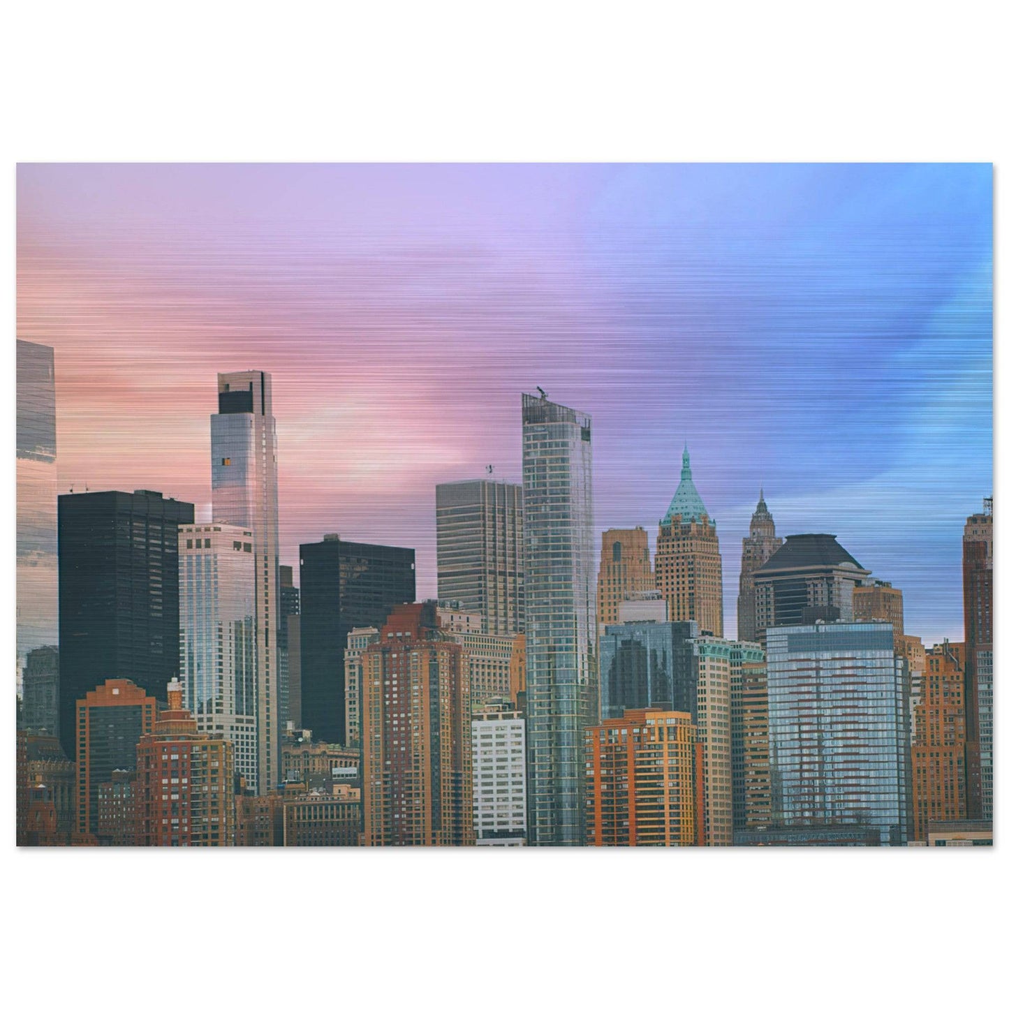 NYC Cotton Candy Wall art - Pixio.Co