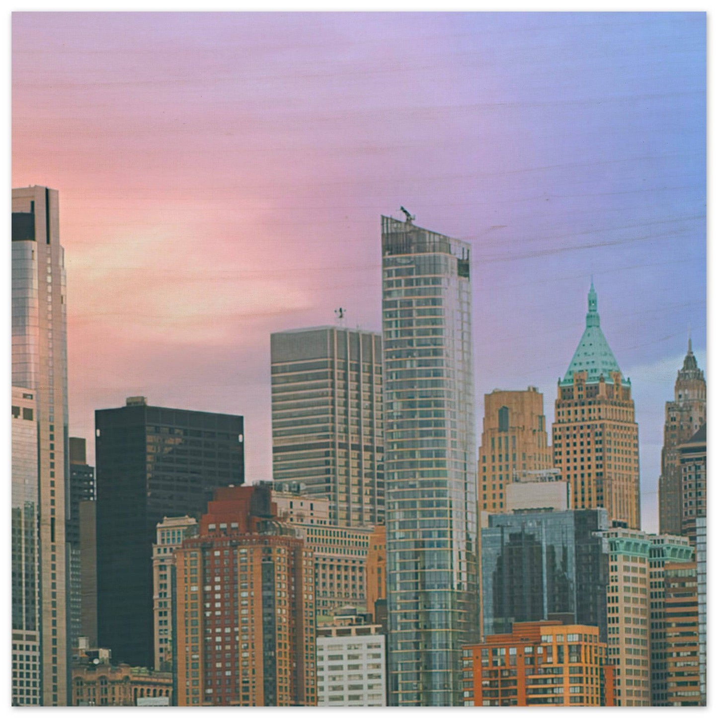 NYC Cotton Candy Wall art - Pixio.Co