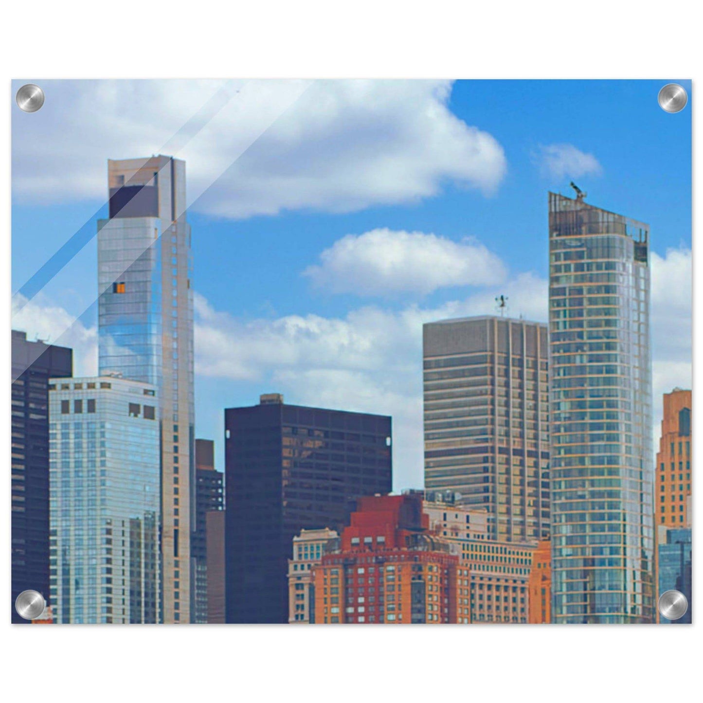 NYC Daytime Acrylic Frame New York City Wall Art Home Office Business Commercial Decor Pixio.Co - Pixio.Co