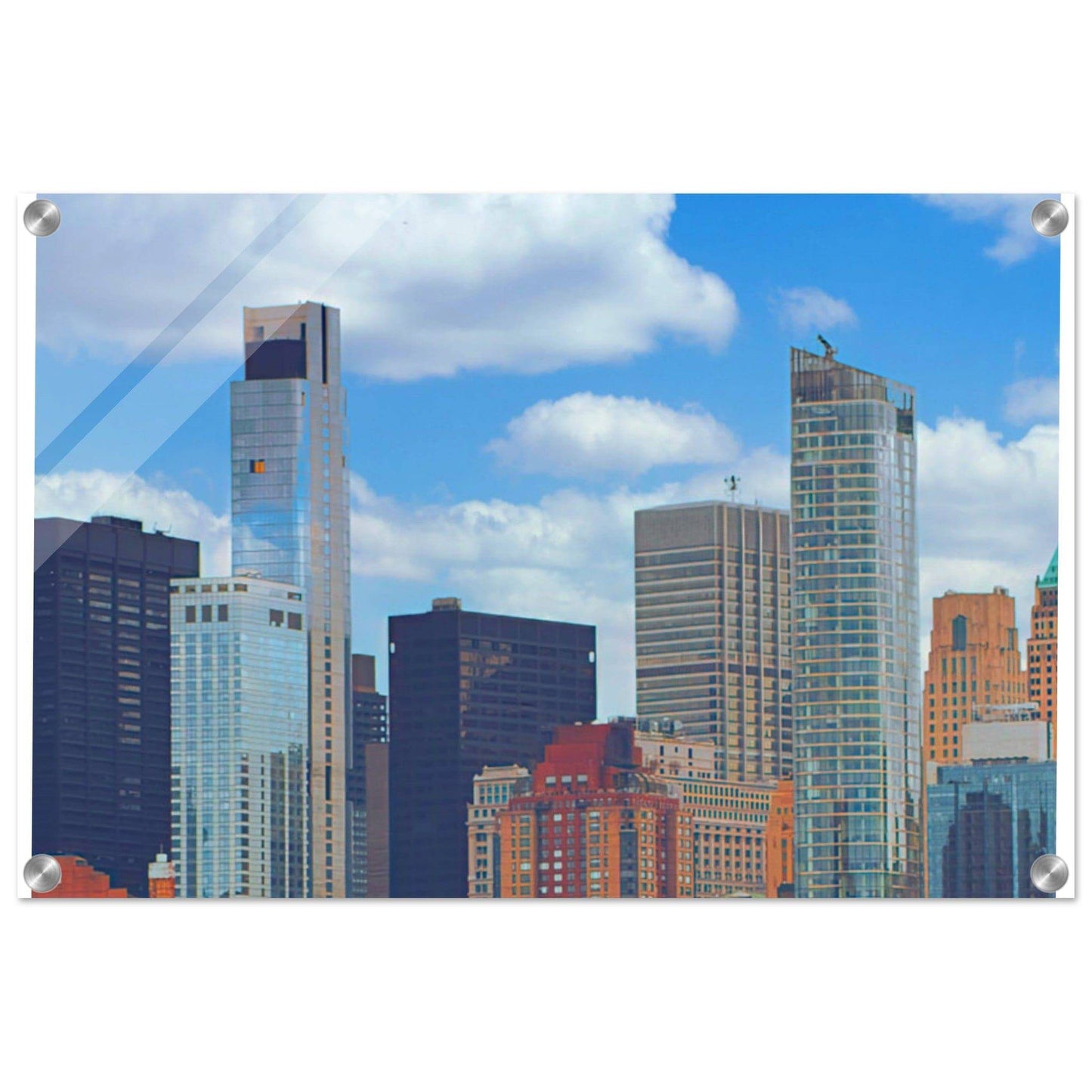 NYC Daytime Acrylic Frame New York City Wall Art Home Office Business Commercial Decor Pixio.Co - Pixio.Co