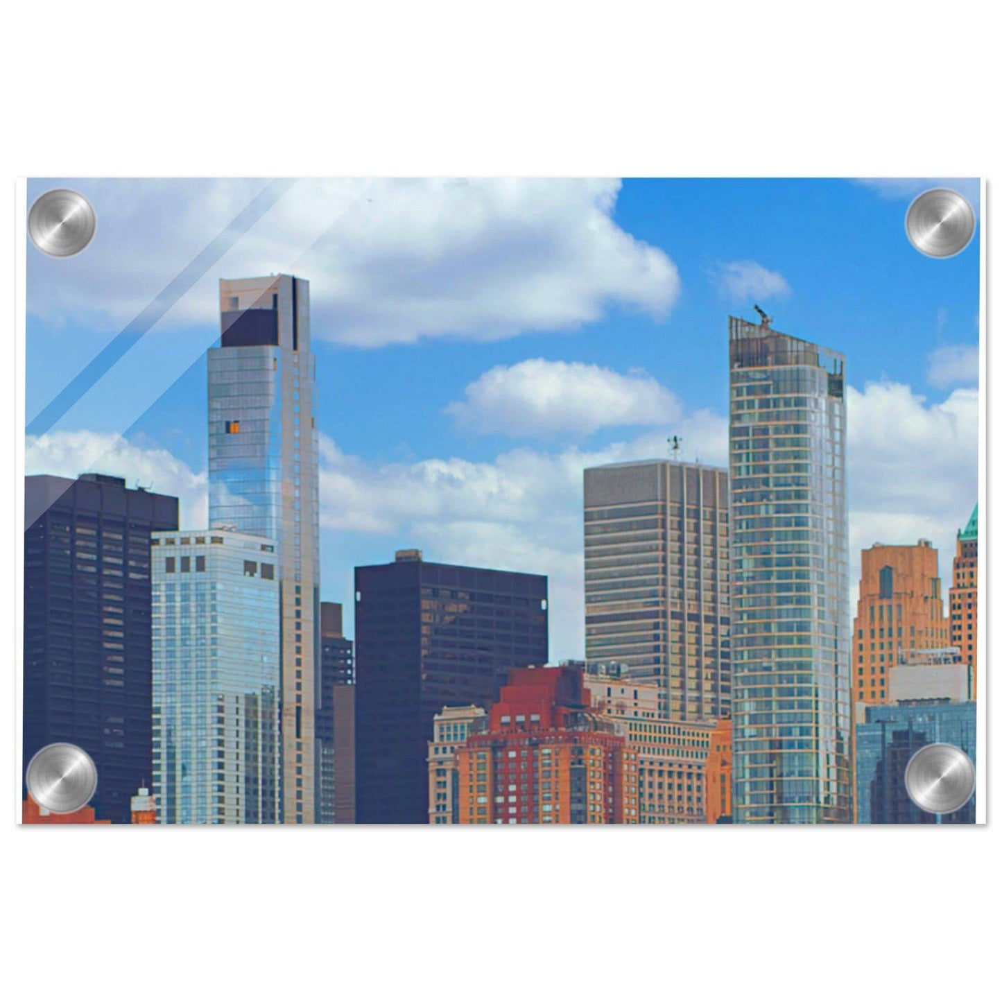 NYC Daytime Acrylic Frame New York City Wall Art Home Office Business Commercial Decor Pixio.Co - Pixio.Co