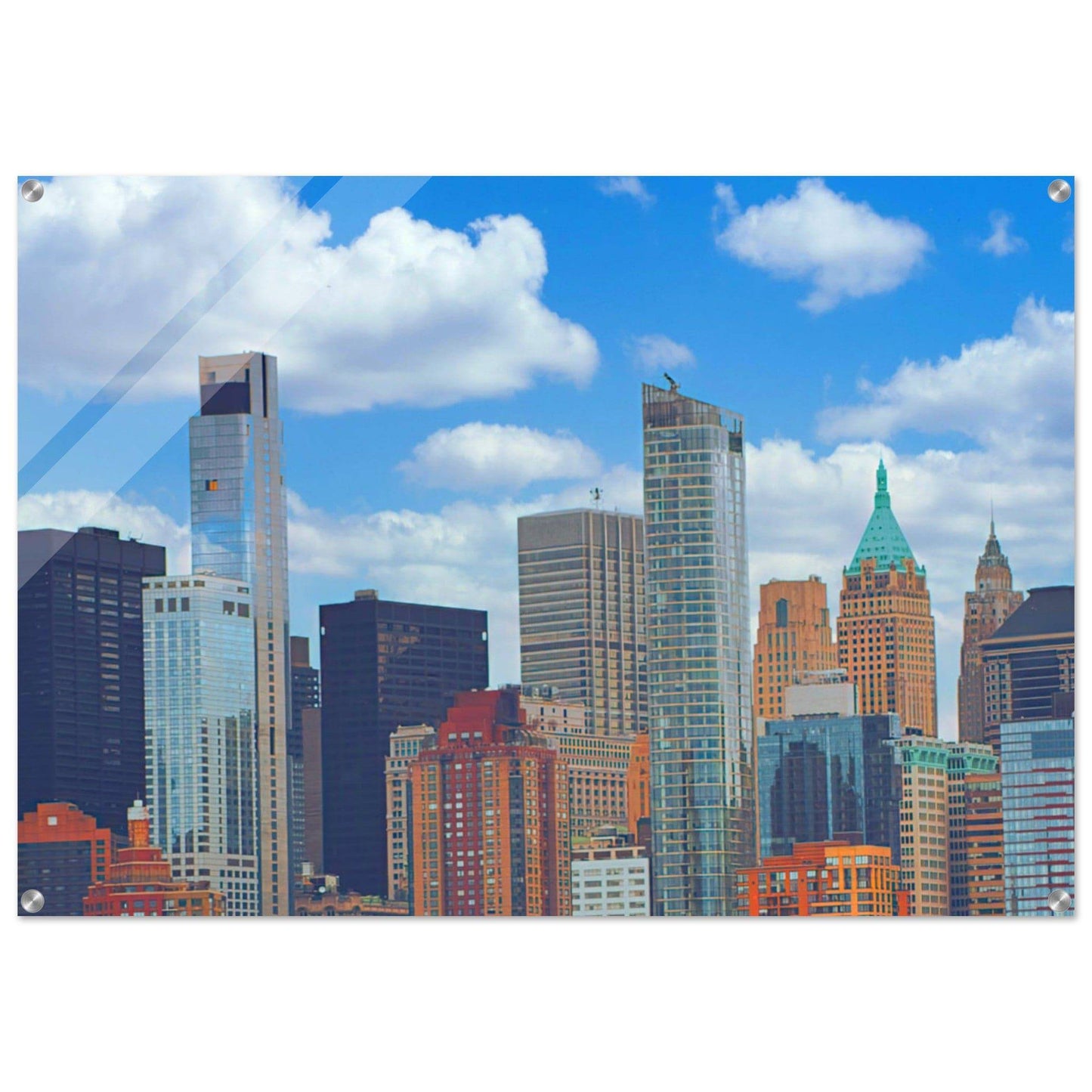 NYC Daytime Acrylic Frame New York City Wall Art Home Office Business Commercial Decor Pixio.Co - Pixio.Co