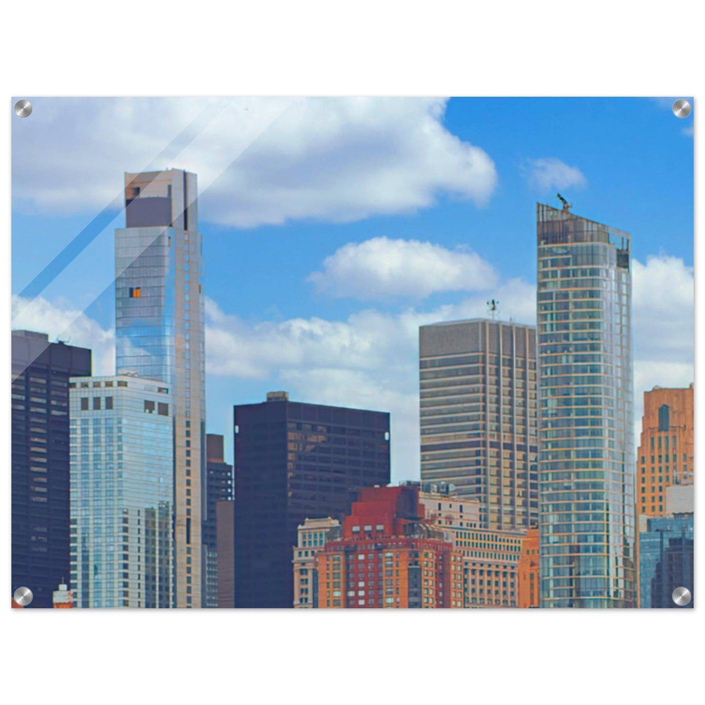 NYC Daytime Acrylic Frame New York City Wall Art Home Office Business Commercial Decor Pixio.Co - Pixio.Co