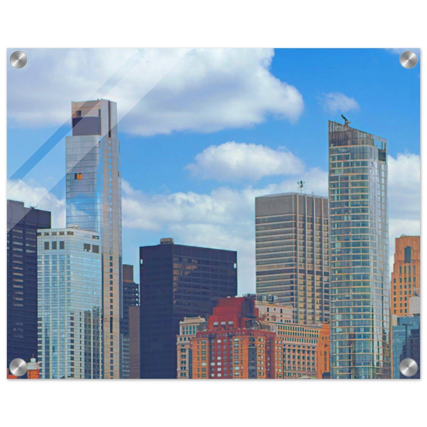 NYC Daytime Acrylic Frame New York City Wall Art Home Office Business Commercial Decor Pixio.Co - Pixio.Co