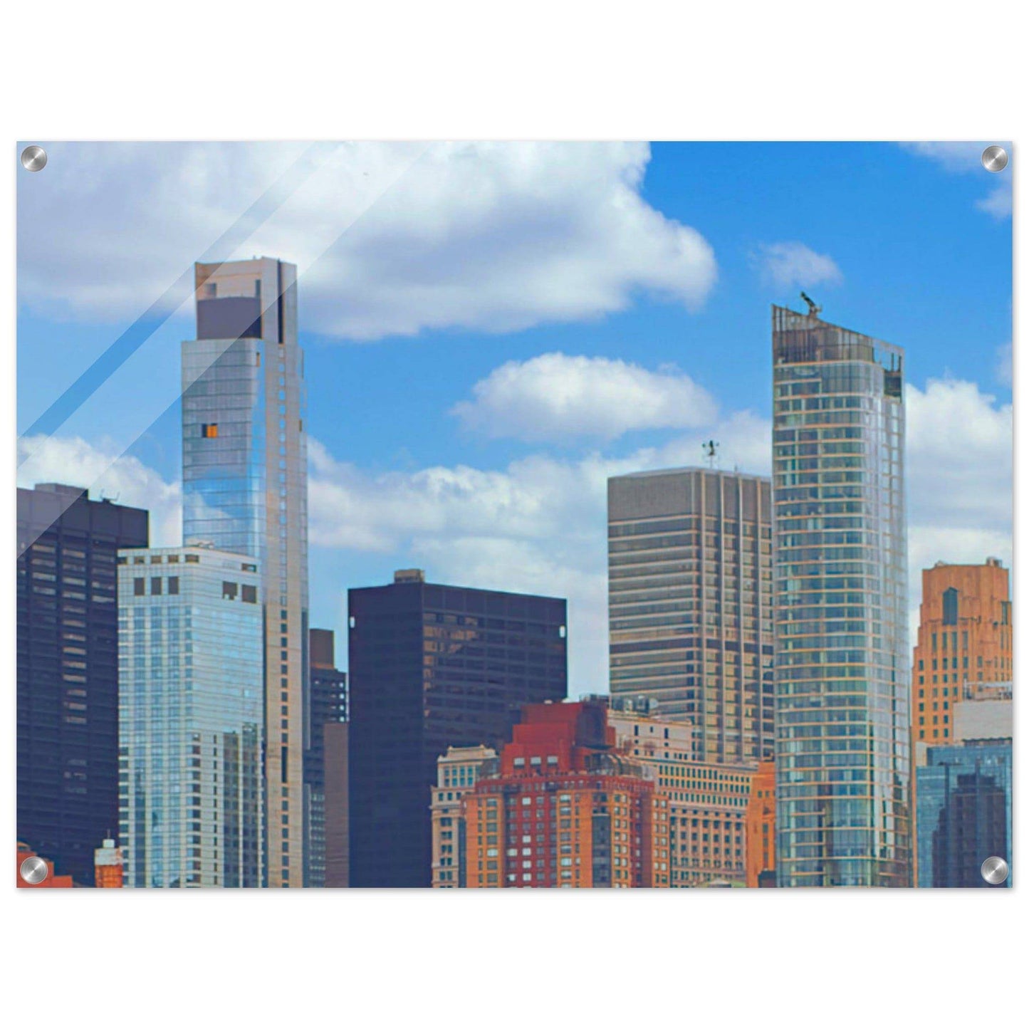 NYC Daytime Acrylic Frame New York City Wall Art Home Office Business Commercial Decor Pixio.Co - Pixio.Co