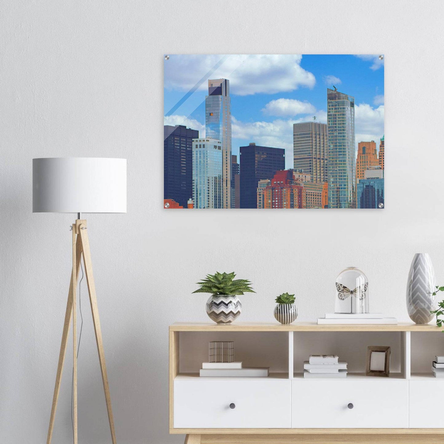 NYC Daytime Acrylic Frame New York City Wall Art Home Office Business Commercial Decor Pixio.Co - Pixio.Co
