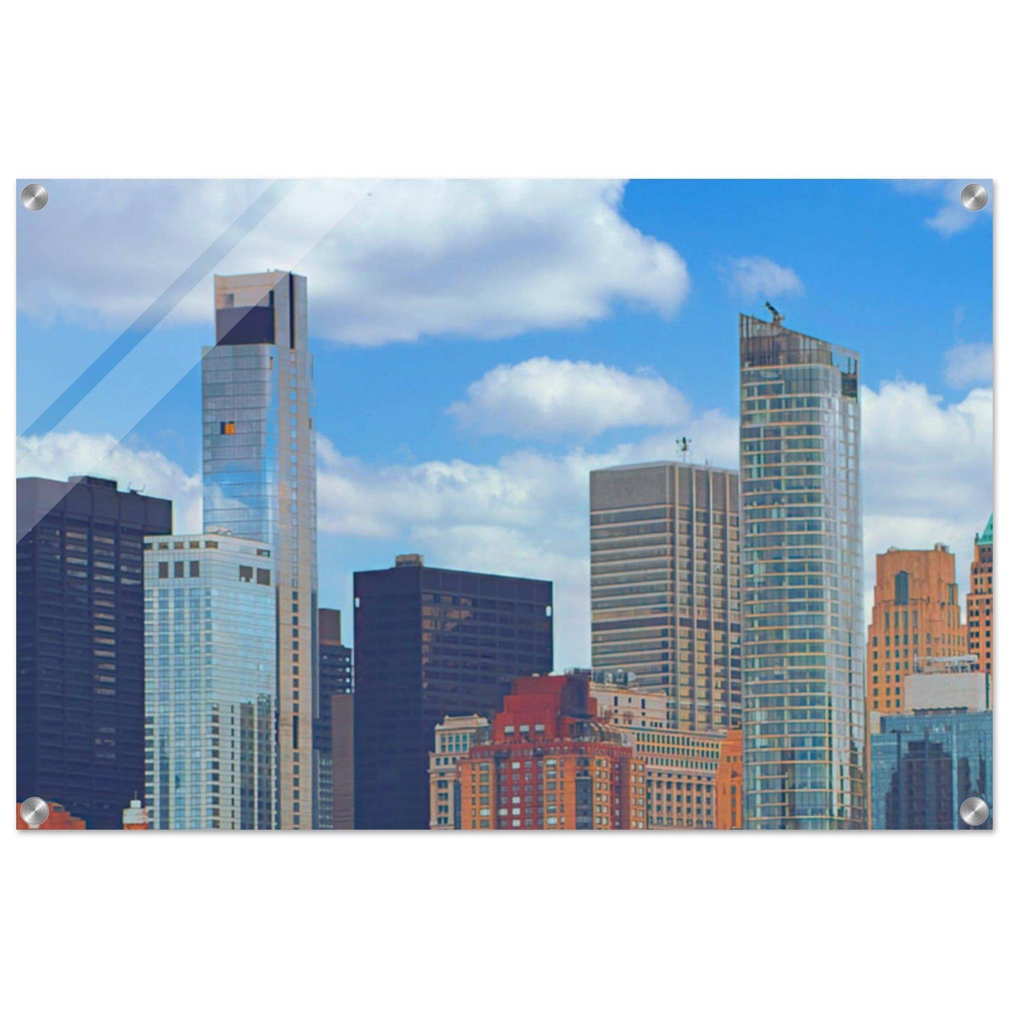 NYC Daytime Acrylic Frame New York City Wall Art Home Office Business Commercial Decor Pixio.Co - Pixio.Co