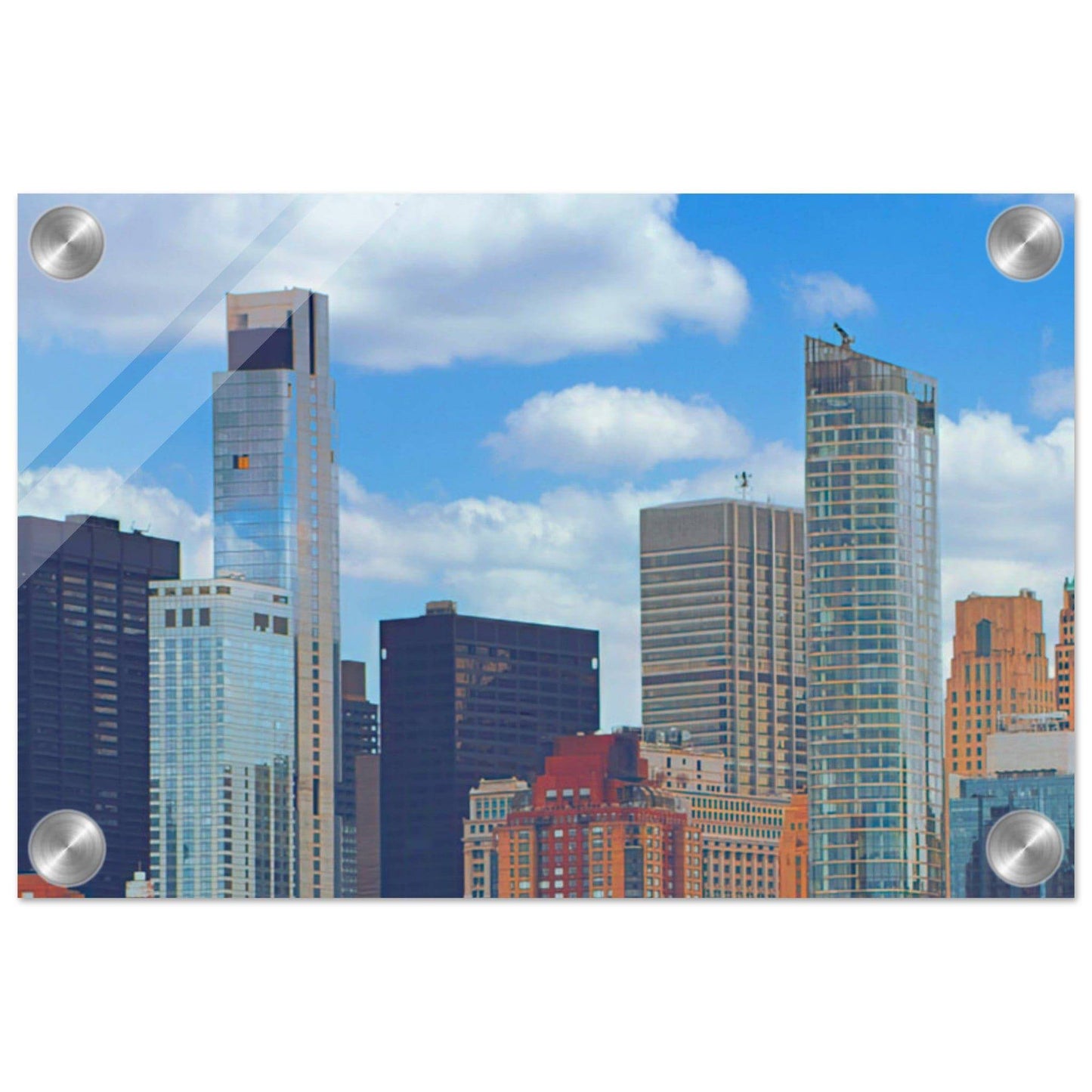 NYC Daytime Acrylic Frame New York City Wall Art Home Office Business Commercial Decor Pixio.Co - Pixio.Co