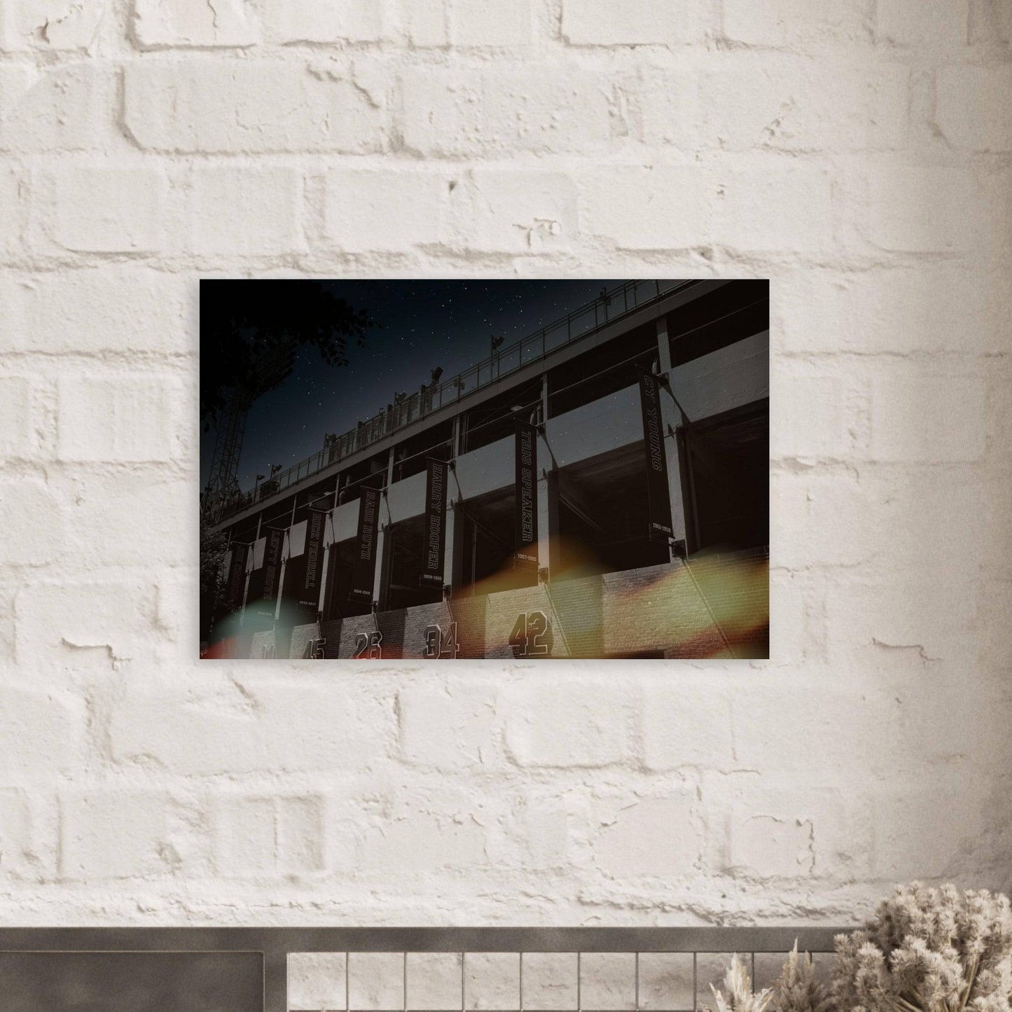 Fenway Galaxy Red Sox Hall of Famer Aluminum Frame Boston Massachusetts Wall Art Home Office Business Commercial Decor Pixio.Co - Pixio.Co