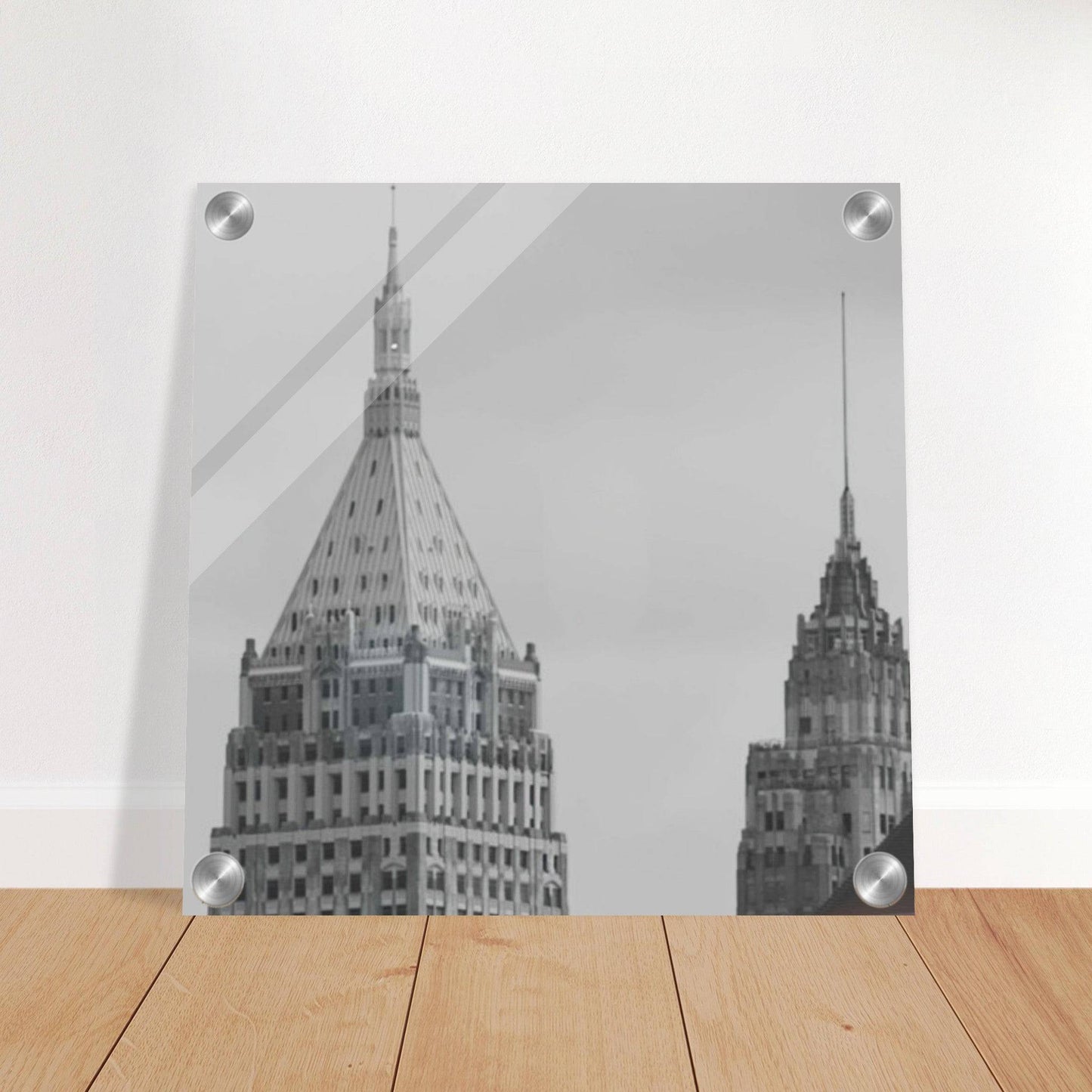 NYC Classic Black and White Acrylic Print New York City Wall Art Home Office Business Commercial Decor Pixio.Co - Pixio.Co